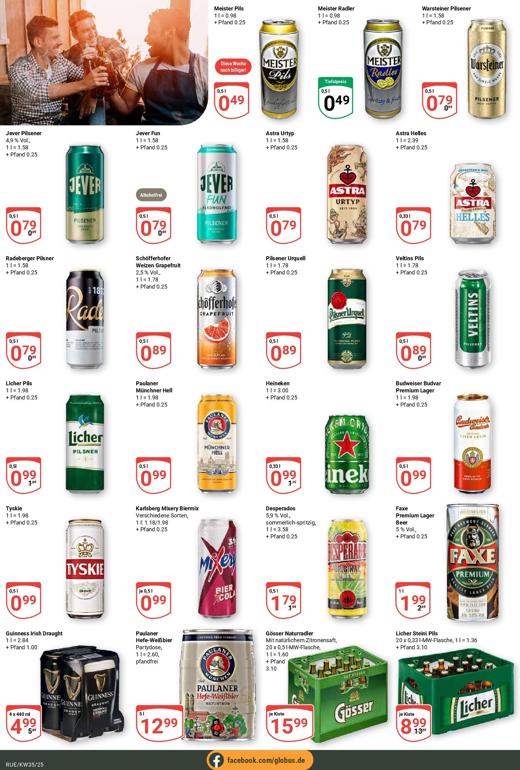 Globus prospekt Rüsselsheim (ab 24.08.2025) » Angebote ab Montag | Seite: 15 | Produkte: Bier, Pils, Astra, Mixery Globus prospekt Rüsselsheim (ab 24.08.2025) » Angebote online | Seite: 15 | Produkte: Bier, Pils, Astra, Mixery