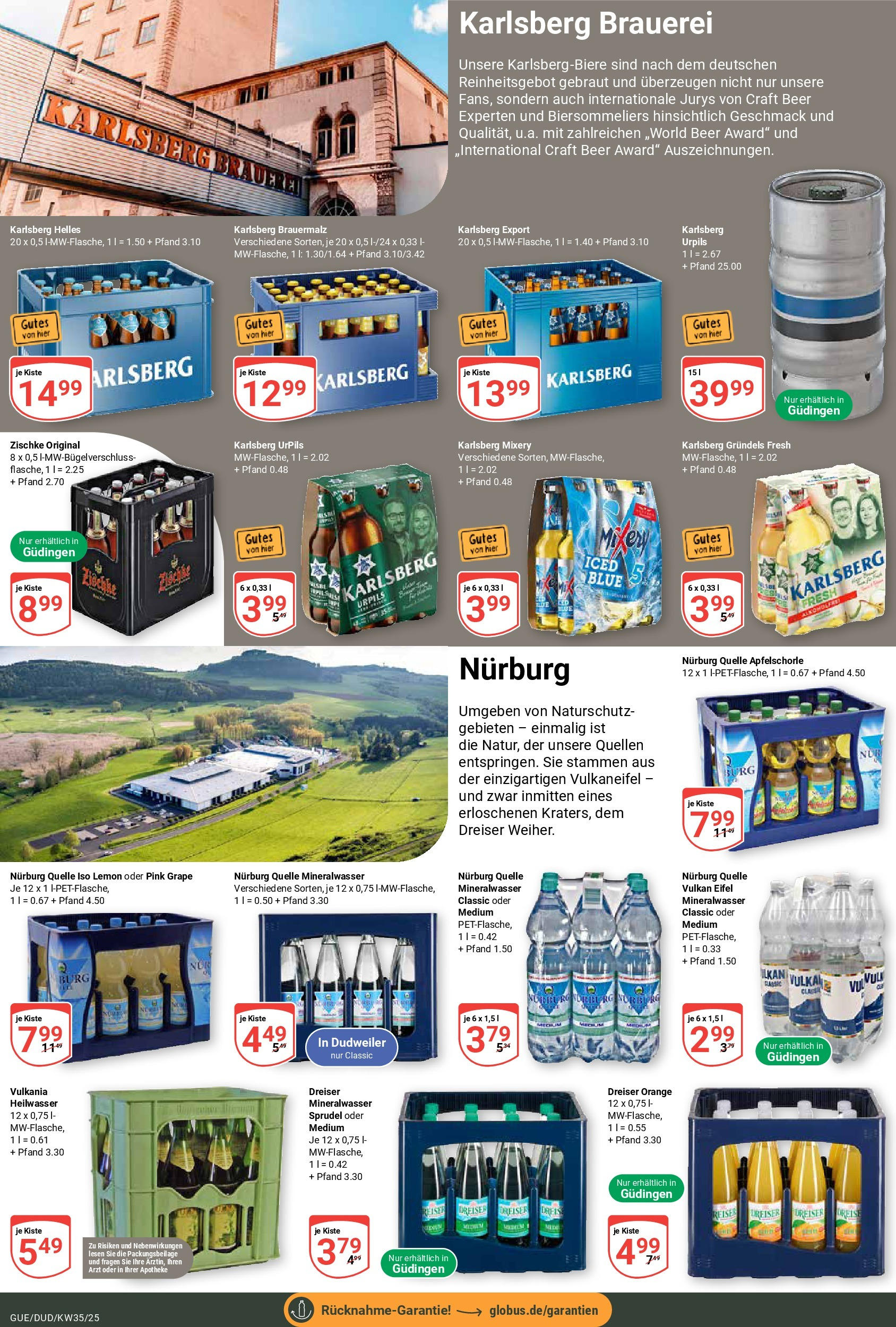Globus prospekt Saarbrücken-Güdingen (ab 24.08.2025) » Angebote ab Montag | Seite: 20 | Produkte: Mineralwasser, Mixery, Reis Globus prospekt Saarbrücken-Güdingen (ab 24.08.2025) » Angebote online | Seite: 20 | Produkte: Mineralwasser, Mixery, Reis