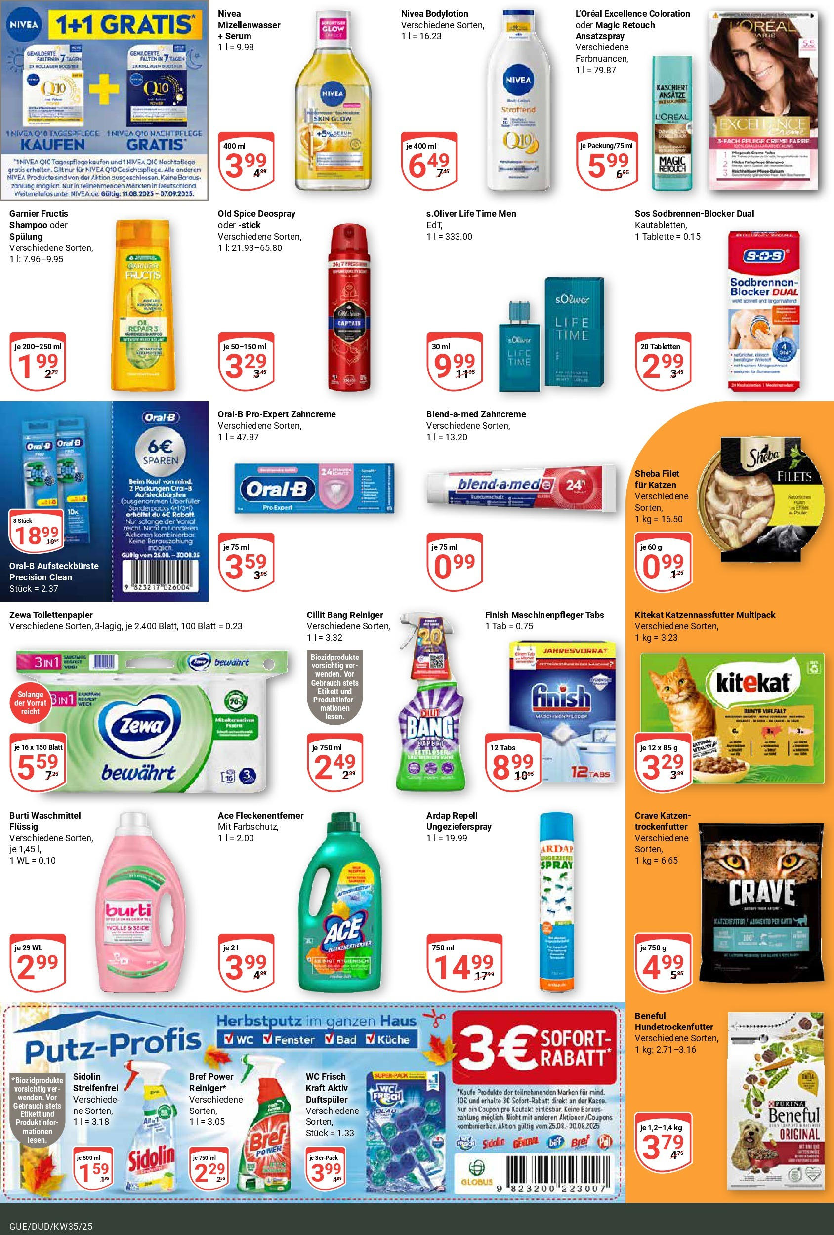 Globus prospekt Saarbrücken-Güdingen (ab 24.08.2025) » Angebote ab Montag | Seite: 21 | Produkte: Sheba, Finish, Spülung, Creme Globus prospekt Saarbrücken-Güdingen (ab 24.08.2025) » Angebote online | Seite: 21 | Produkte: Sheba, Finish, Spülung, Creme