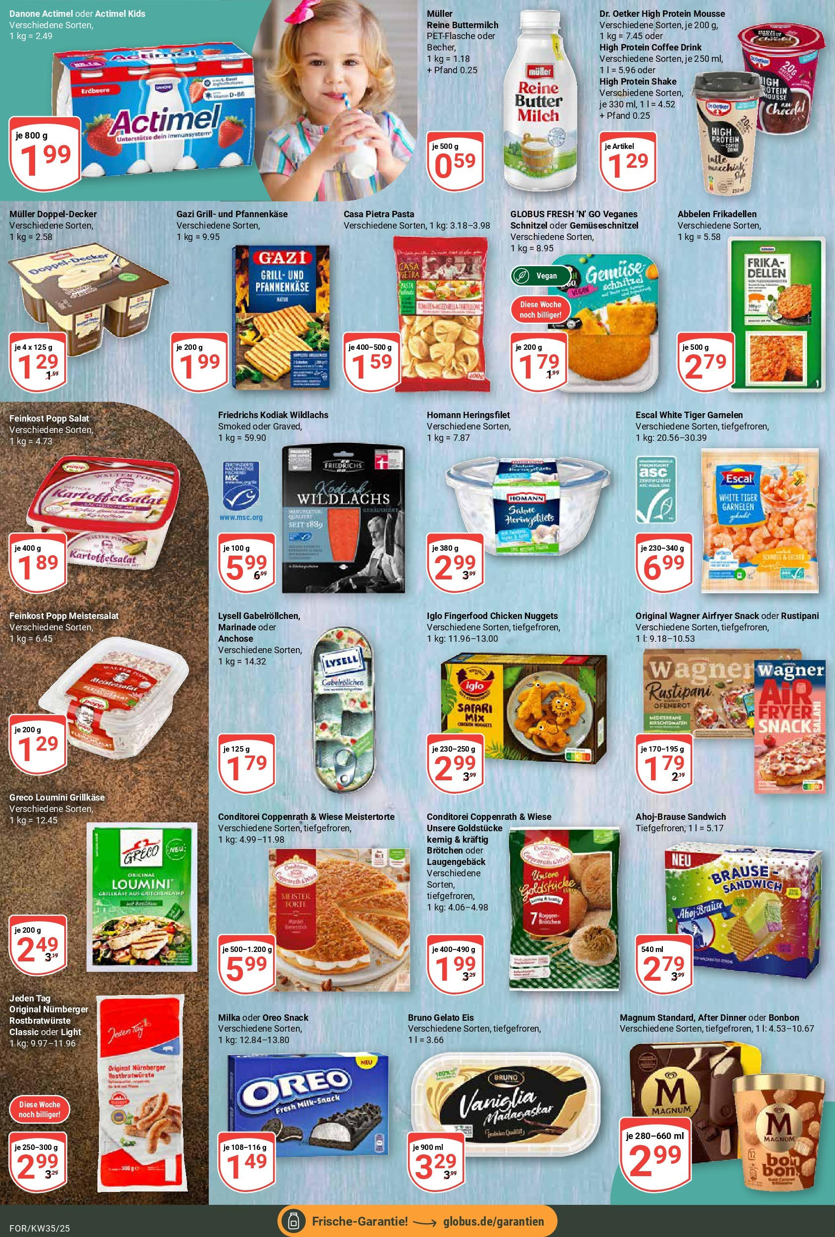 Globus prospekt Forchheim (ab 24.08.2025) » Angebote ab Montag | Seite: 8 | Produkte: Milch, Butter, Milka, Salat Globus prospekt Forchheim (ab 24.08.2025) » Angebote online | Seite: 8 | Produkte: Milch, Butter, Milka, Salat