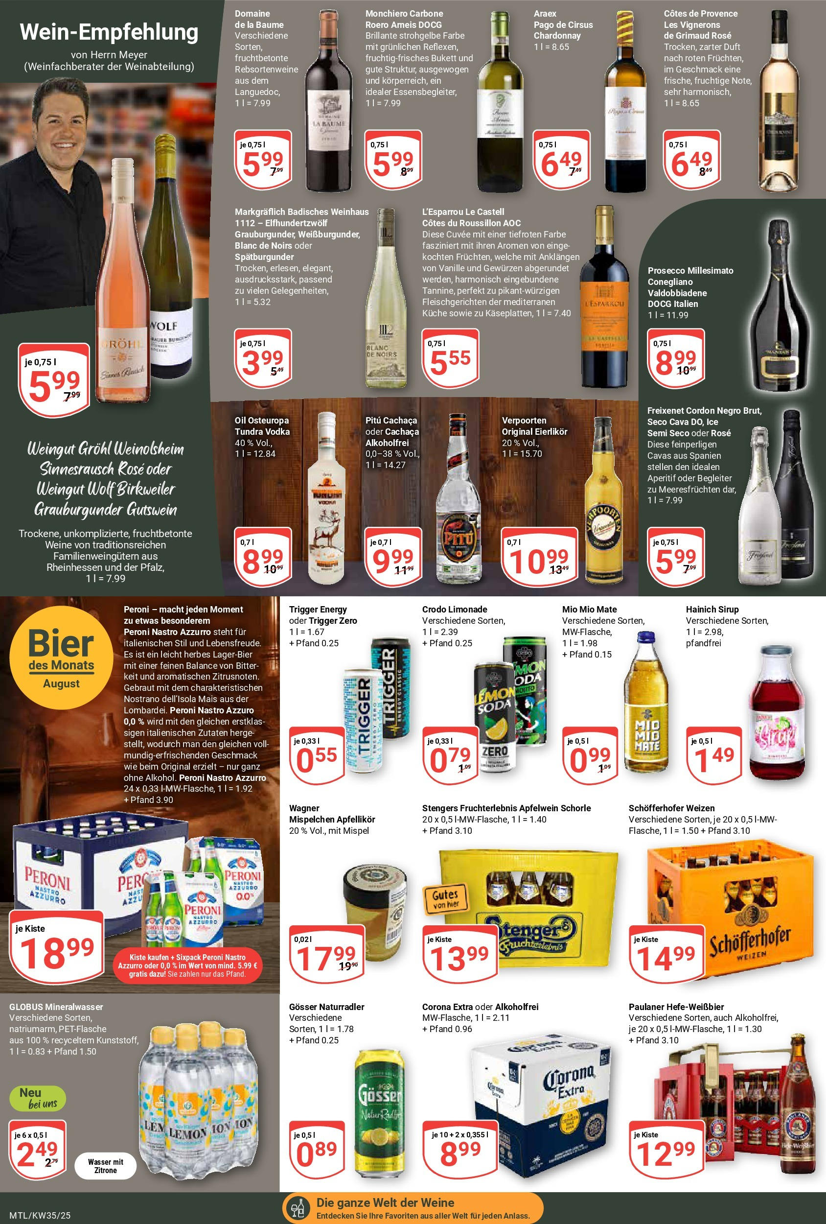 Globus prospekt Maintal-Dörnigheim (ab 24.08.2025) » Angebote ab Montag | Seite: 16 | Produkte: Freixenet, Küche, Mio mio mate, Mineralwasser Globus prospekt Maintal-Dörnigheim (ab 24.08.2025) » Angebote online | Seite: 16 | Produkte: Freixenet, Küche, Mio mio mate, Mineralwasser