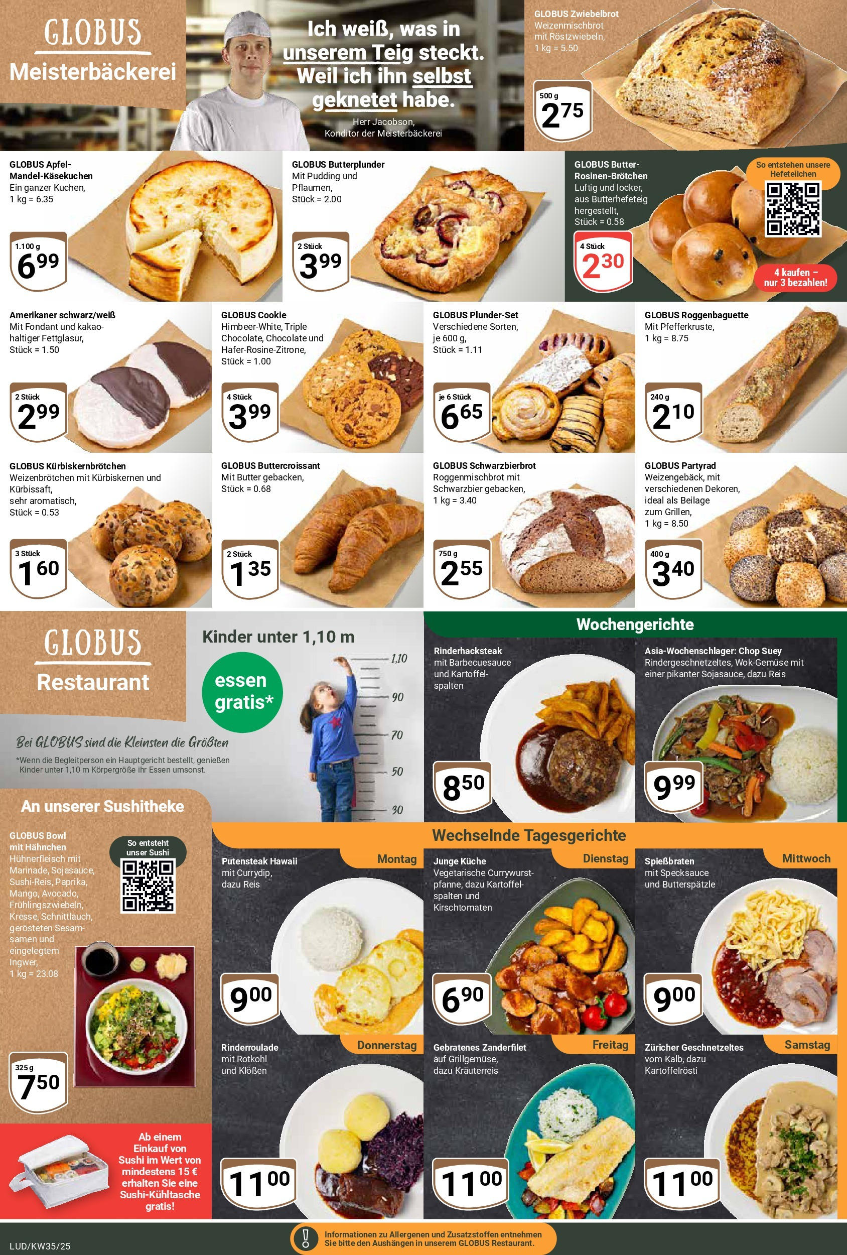 Globus prospekt Ludwigshafen-Oggersheim (ab 24.08.2025) » Angebote ab Montag | Seite: 9 | Produkte: Hahnchen, Butter, Pudding, Hühnerfleisch Globus prospekt Ludwigshafen-Oggersheim (ab 24.08.2025) » Angebote online | Seite: 9 | Produkte: Hahnchen, Butter, Pudding, Hühnerfleisch