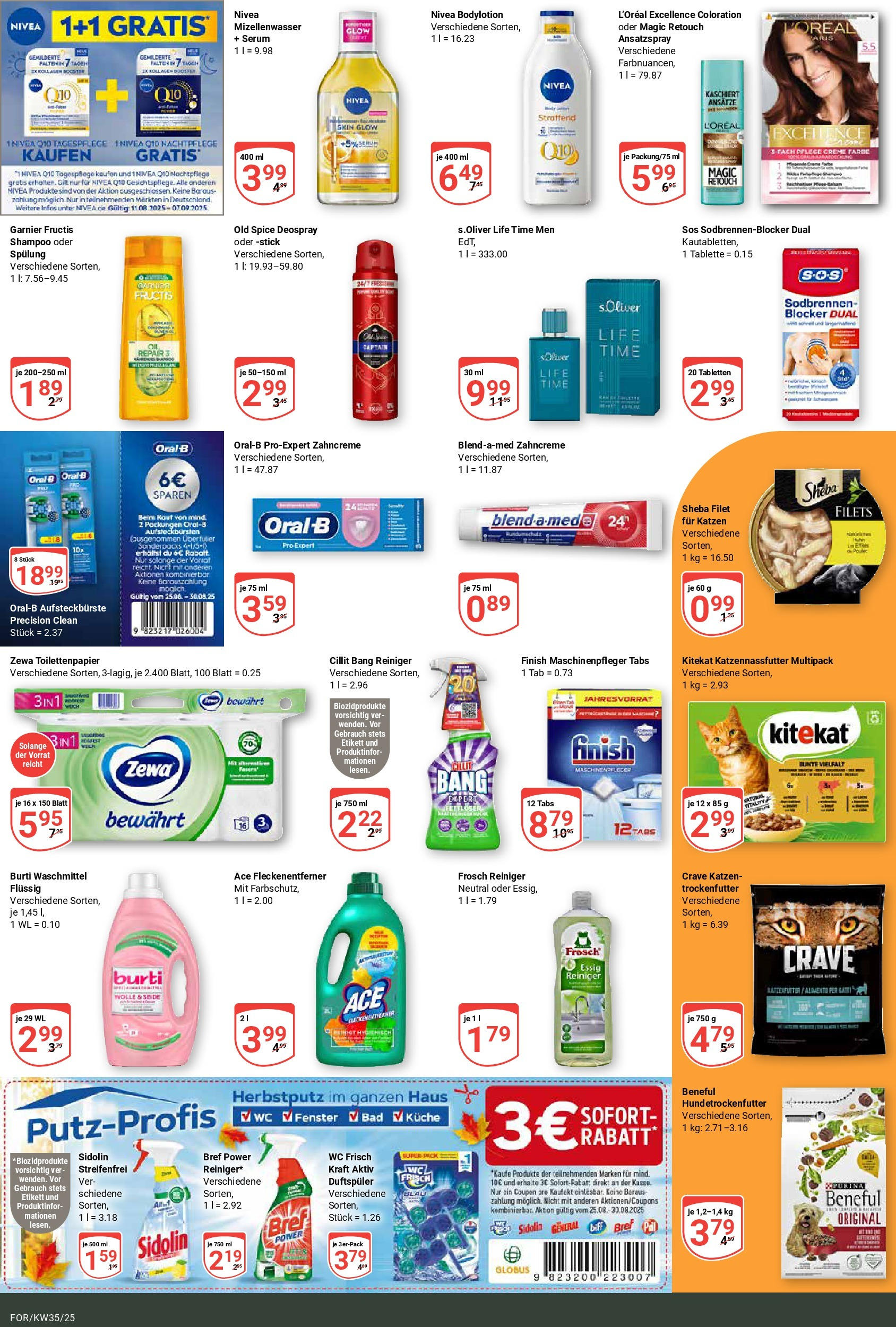Globus prospekt Forchheim (ab 24.08.2025) » Angebote ab Montag | Seite: 16 | Produkte: Katzenfutter, Essig, Küche, Toilettenpapier Globus prospekt Forchheim (ab 24.08.2025) » Angebote online | Seite: 16 | Produkte: Katzenfutter, Essig, Küche, Toilettenpapier