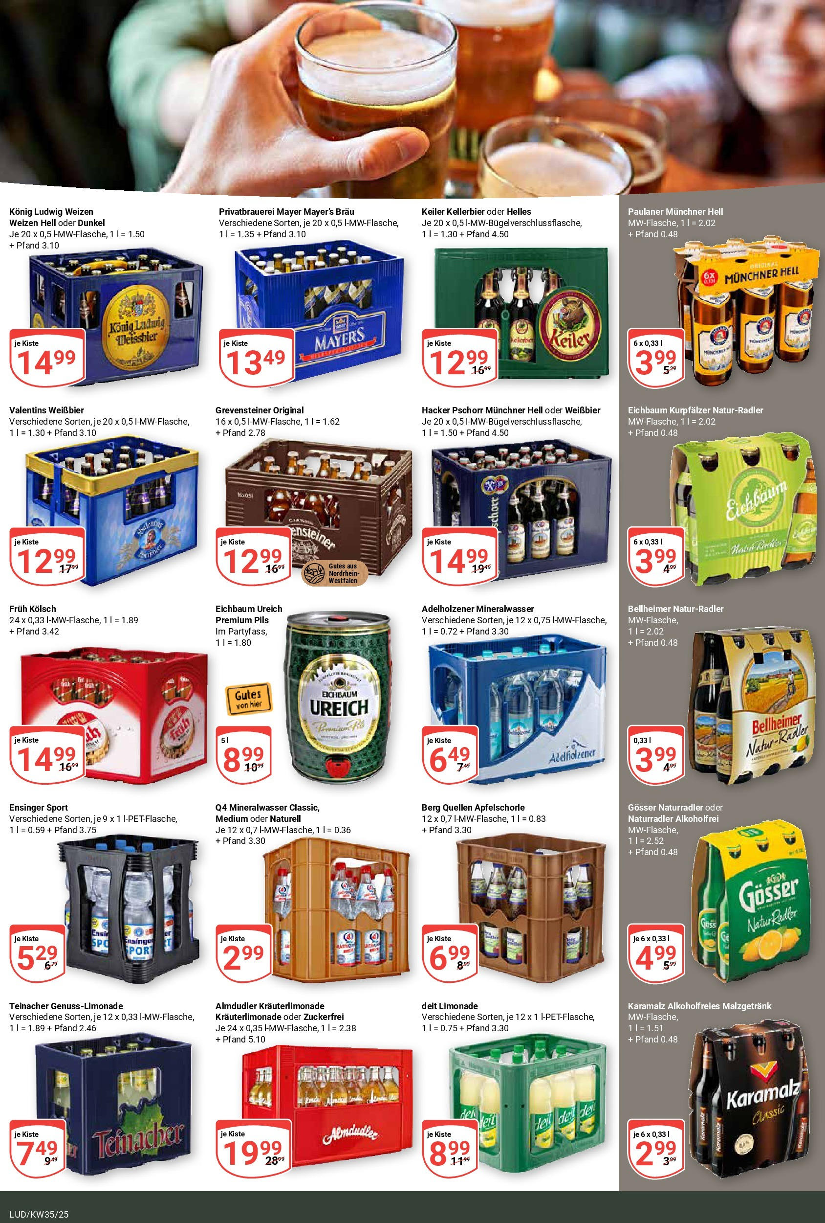 Globus prospekt Ludwigshafen-Oggersheim (ab 24.08.2025) » Angebote ab Montag | Seite: 19 | Produkte: Pils, Adelholzener, Limonade, Radler Globus prospekt Ludwigshafen-Oggersheim (ab 24.08.2025) » Angebote online | Seite: 19 | Produkte: Pils, Adelholzener, Limonade, Radler