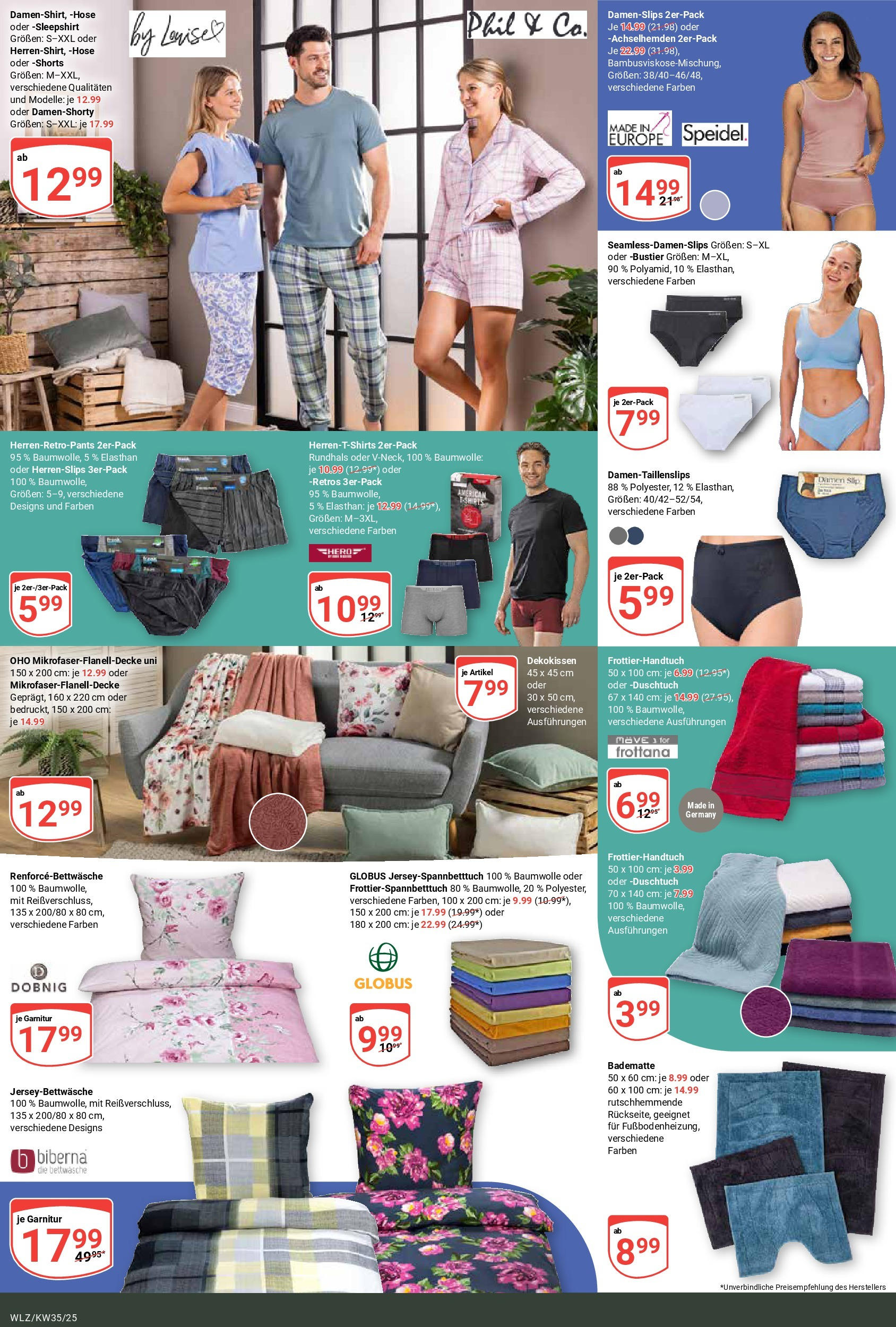 Globus prospekt Weischlitz (ab 24.08.2025) » Angebote ab Montag | Seite: 18 | Produkte: Bettwäsche, Hose Globus prospekt Weischlitz (ab 24.08.2025) » Angebote online | Seite: 18 | Produkte: Bettwäsche, Hose