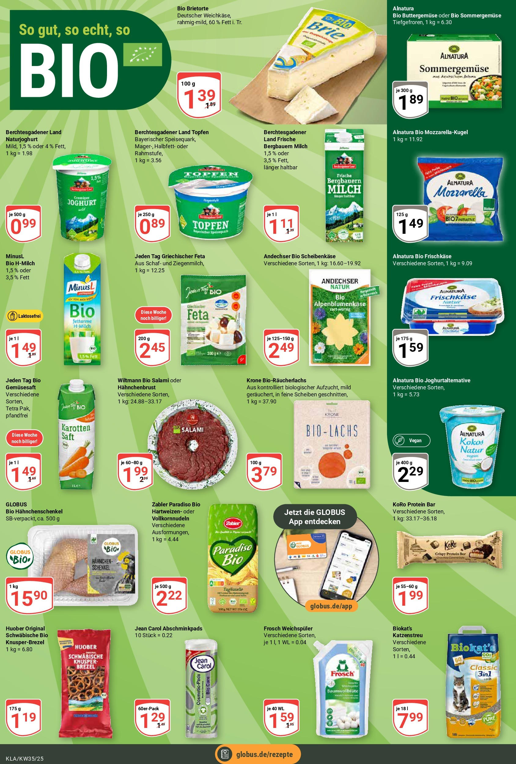 Globus prospekt Kaiserslautern (ab 24.08.2025) » Angebote ab Montag | Seite: 13 | Produkte: Joghurt, Weichspüler, Salami, Saft Globus prospekt Kaiserslautern (ab 24.08.2025) » Angebote online | Seite: 13 | Produkte: Joghurt, Weichspüler, Salami, Saft