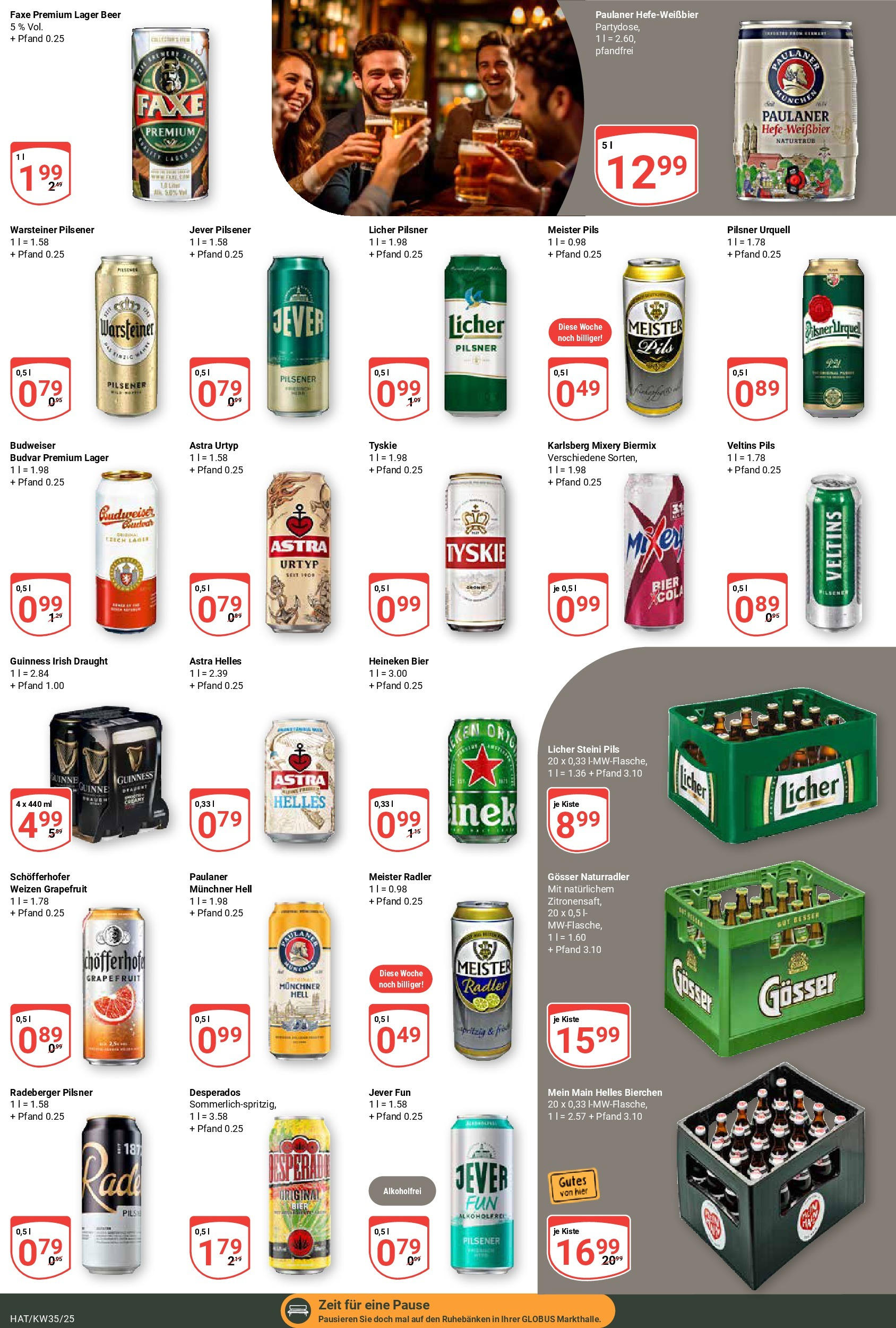 Globus prospekt Hattersheim (ab 24.08.2025) » Angebote ab Montag | Seite: 17 | Produkte: Weißbier, Pils, Heineken, Hefe weissbier Globus prospekt Hattersheim (ab 24.08.2025) » Angebote online | Seite: 17 | Produkte: Weißbier, Pils, Heineken, Hefe weissbier