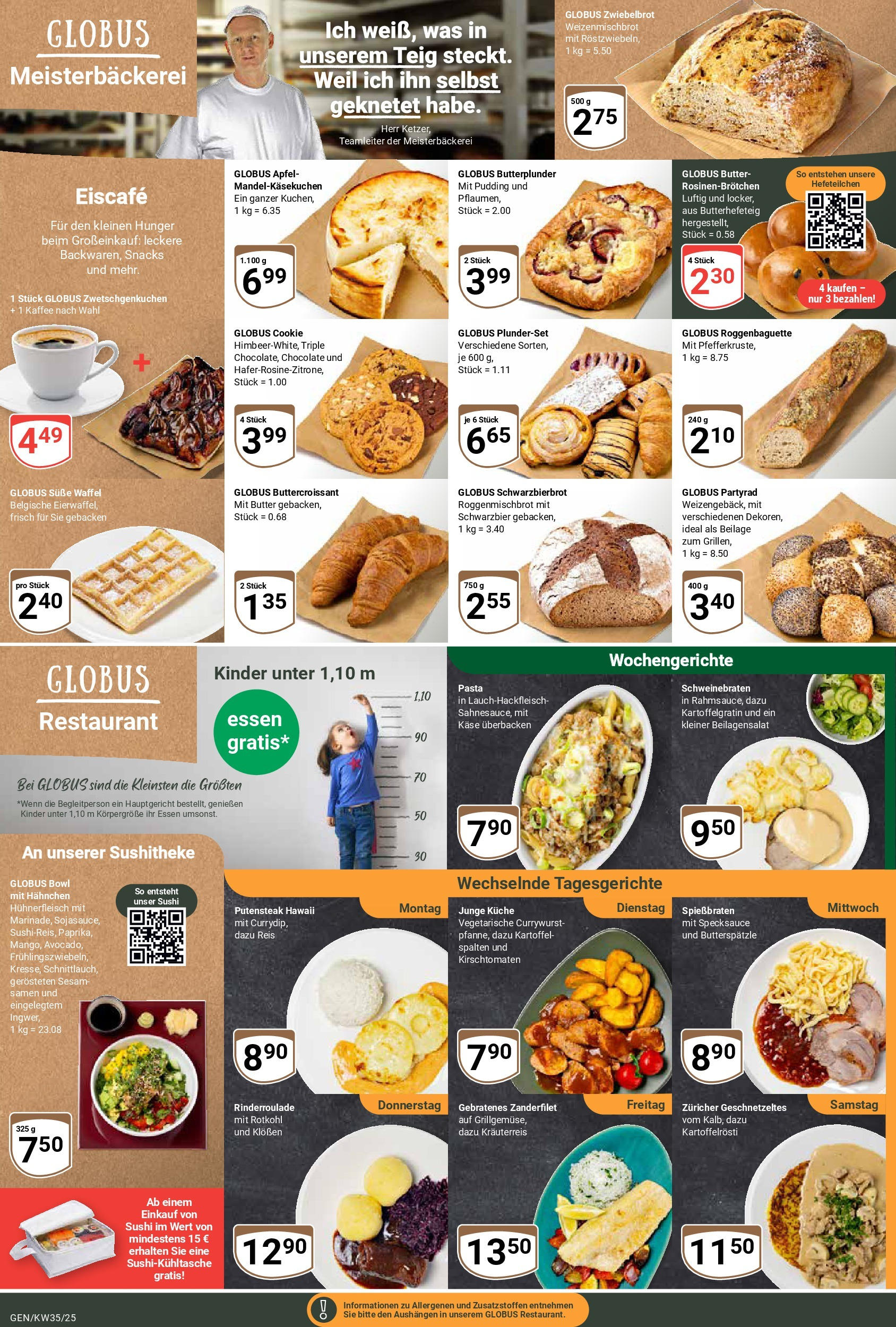 Globus prospekt Gensingen (ab 24.08.2025) » Angebote ab Montag | Seite: 6 | Produkte: Butter, Äpfel, Hühnerfleisch, Reis Globus prospekt Gensingen (ab 24.08.2025) » Angebote online | Seite: 6 | Produkte: Butter, Äpfel, Hühnerfleisch, Reis