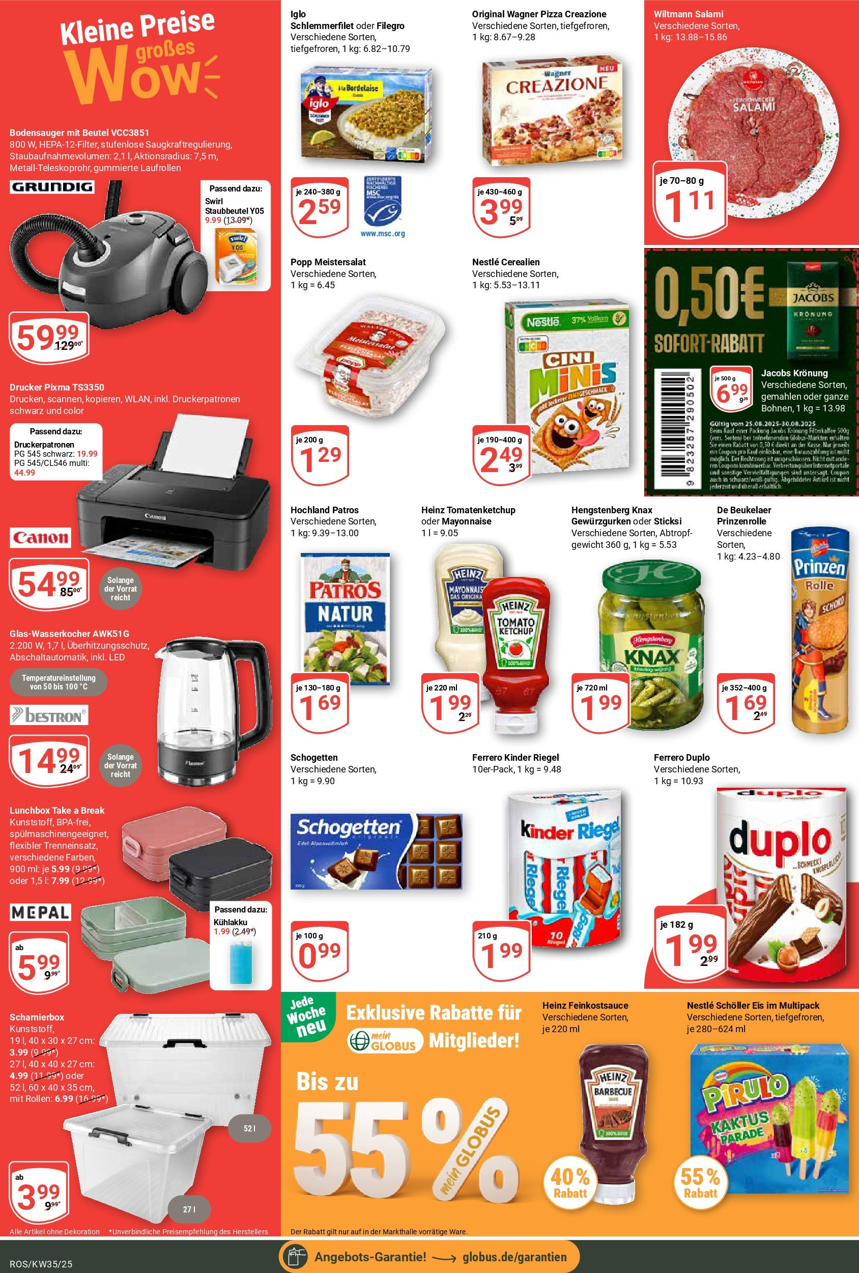 Globus prospekt Lambrechtshagen (ab 24.08.2025) » Angebote ab Montag | Seite: 2 | Produkte: Gewicht, Ferrero duplo, Iglo, Kinder riegel Globus prospekt Lambrechtshagen (ab 24.08.2025) » Angebote online | Seite: 2 | Produkte: Gewicht, Ferrero duplo, Iglo, Kinder riegel