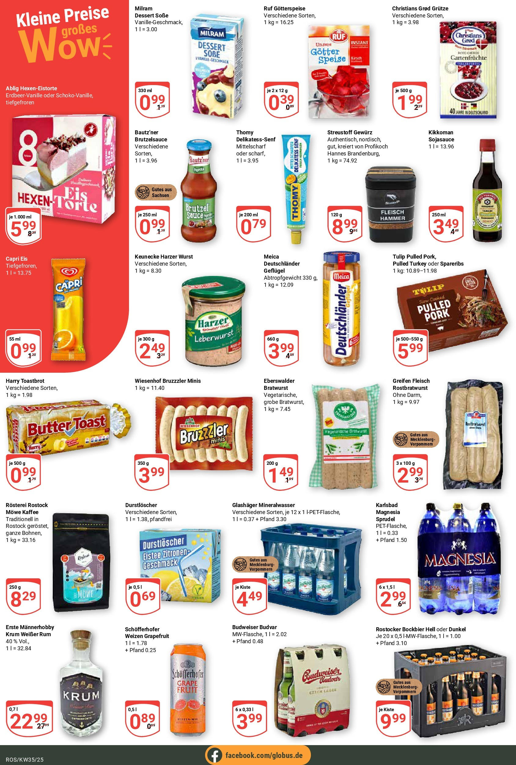Globus prospekt Lambrechtshagen (ab 24.08.2025) » Angebote ab Montag | Seite: 4 | Produkte: Soße, Wurst, Eis, Zitronen Globus prospekt Lambrechtshagen (ab 24.08.2025) » Angebote online | Seite: 4 | Produkte: Soße, Wurst, Eis, Zitronen