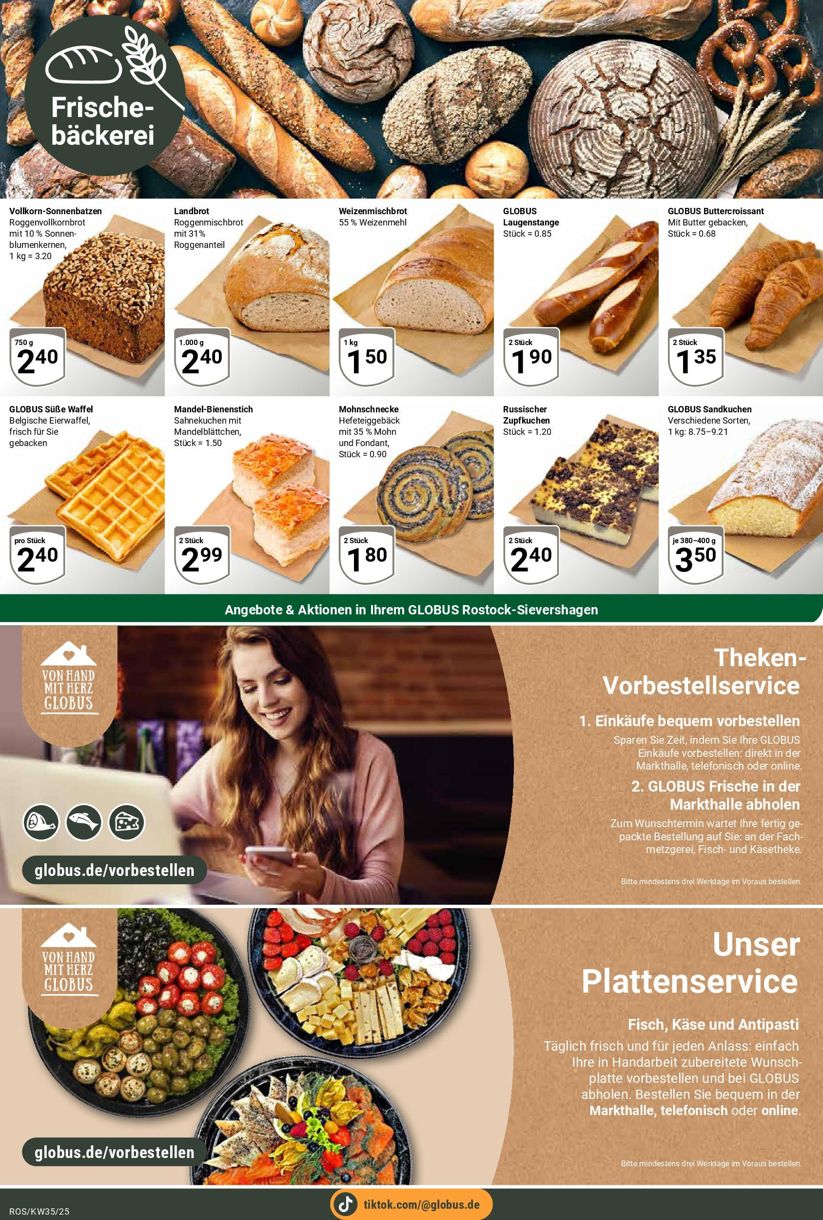 Globus prospekt Lambrechtshagen (ab 24.08.2025) » Angebote ab Montag | Seite: 7 | Produkte: Bäckerei, Butter, Käse, Weizenmehl Globus prospekt Lambrechtshagen (ab 24.08.2025) » Angebote online | Seite: 7 | Produkte: Bäckerei, Butter, Käse, Weizenmehl