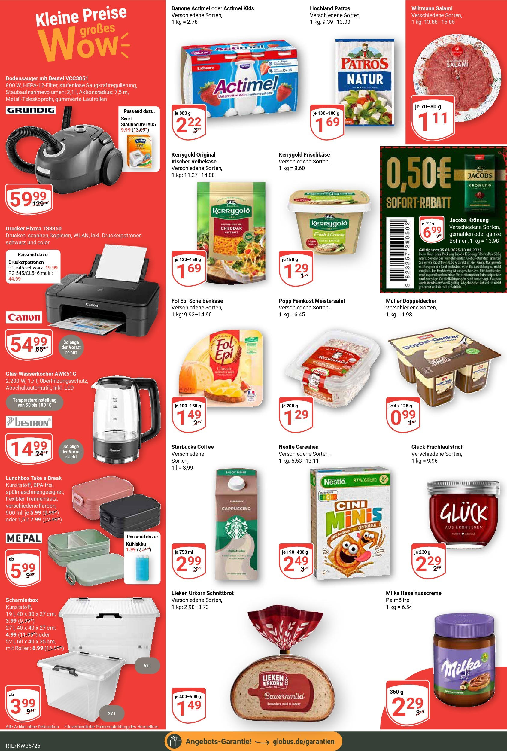 Globus prospekt Bochum-Riemke (ab 24.08.2025) » Angebote ab Montag | Seite: 2 | Produkte: Actimel, Milka, Erdbeeren, Drucker Globus prospekt Bochum-Riemke (ab 24.08.2025) » Angebote online | Seite: 2 | Produkte: Actimel, Milka, Erdbeeren, Drucker