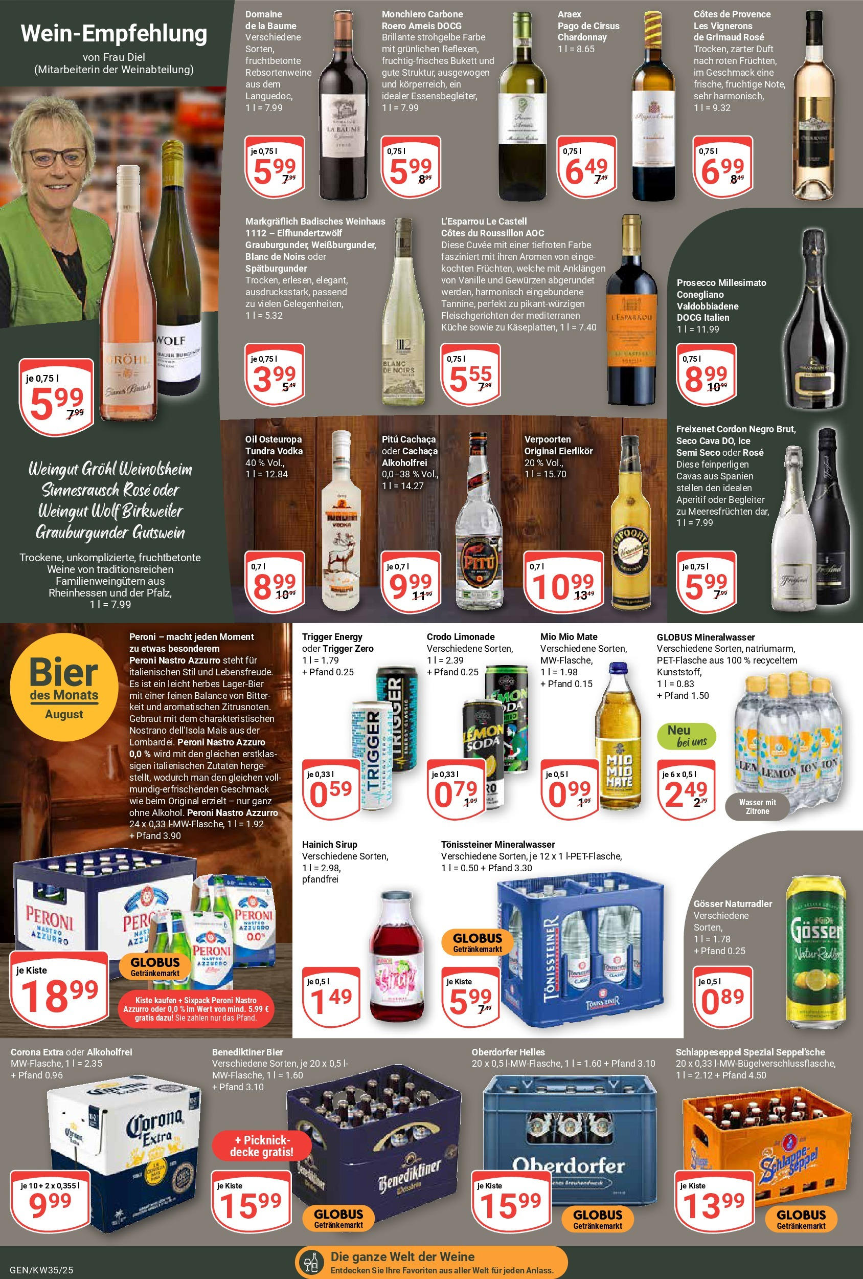 Globus prospekt Gensingen (ab 24.08.2025) » Angebote ab Montag | Seite: 13 | Produkte: Freixenet, Bier, Küche, Mineralwasser Globus prospekt Gensingen (ab 24.08.2025) » Angebote online | Seite: 13 | Produkte: Freixenet, Bier, Küche, Mineralwasser