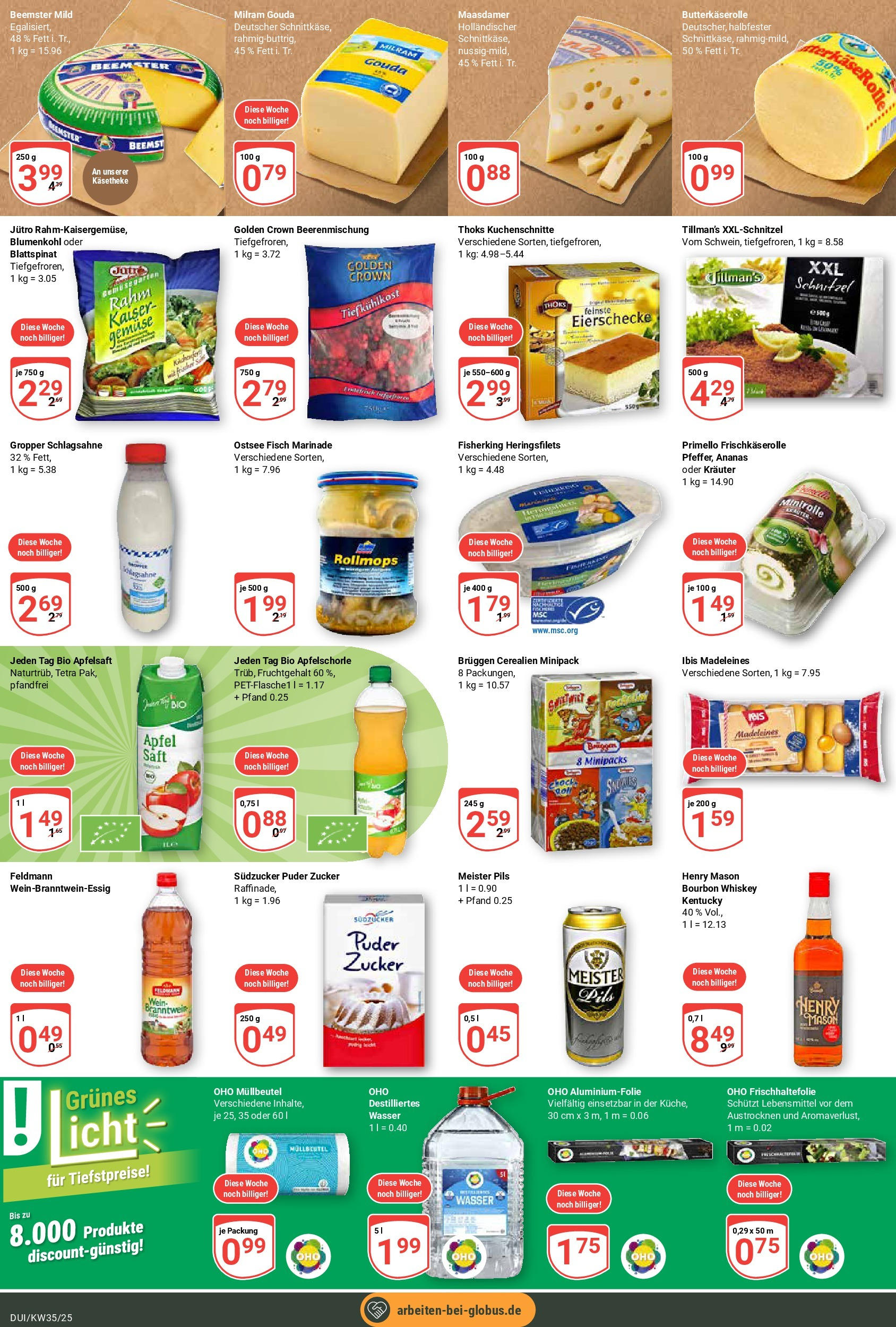 Globus prospekt Duisburg (ab 24.08.2025) » Angebote ab Montag | Seite: 16 | Produkte: Wasser, Blumenkohl, Saft, Wein Globus prospekt Duisburg (ab 24.08.2025) » Angebote online | Seite: 16 | Produkte: Wasser, Blumenkohl, Saft, Wein