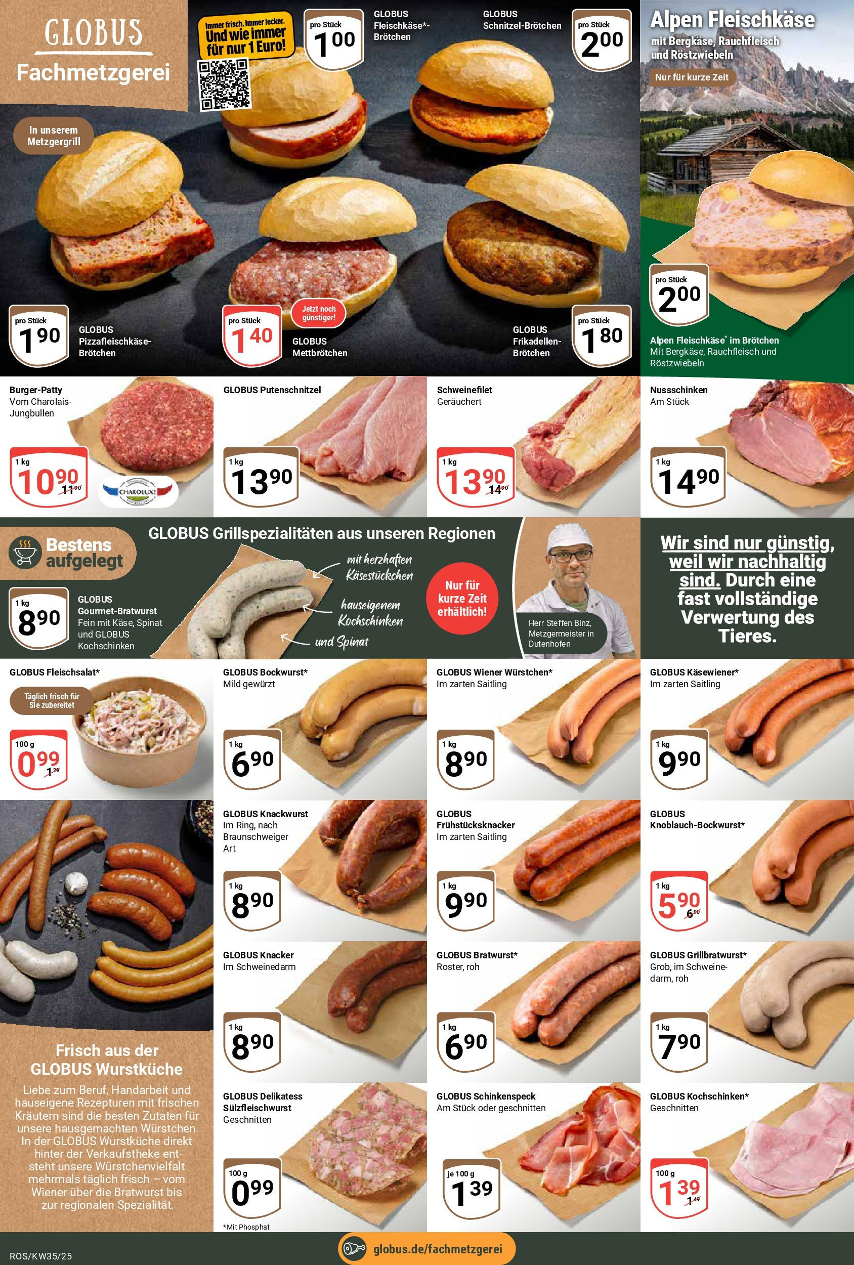 Globus prospekt Lambrechtshagen (ab 24.08.2025) » Angebote ab Montag | Seite: 8 | Produkte: Bratwurst, Schweinefilet, Putenschnitzel Globus prospekt Lambrechtshagen (ab 24.08.2025) » Angebote online | Seite: 8 | Produkte: Bratwurst, Schweinefilet, Putenschnitzel