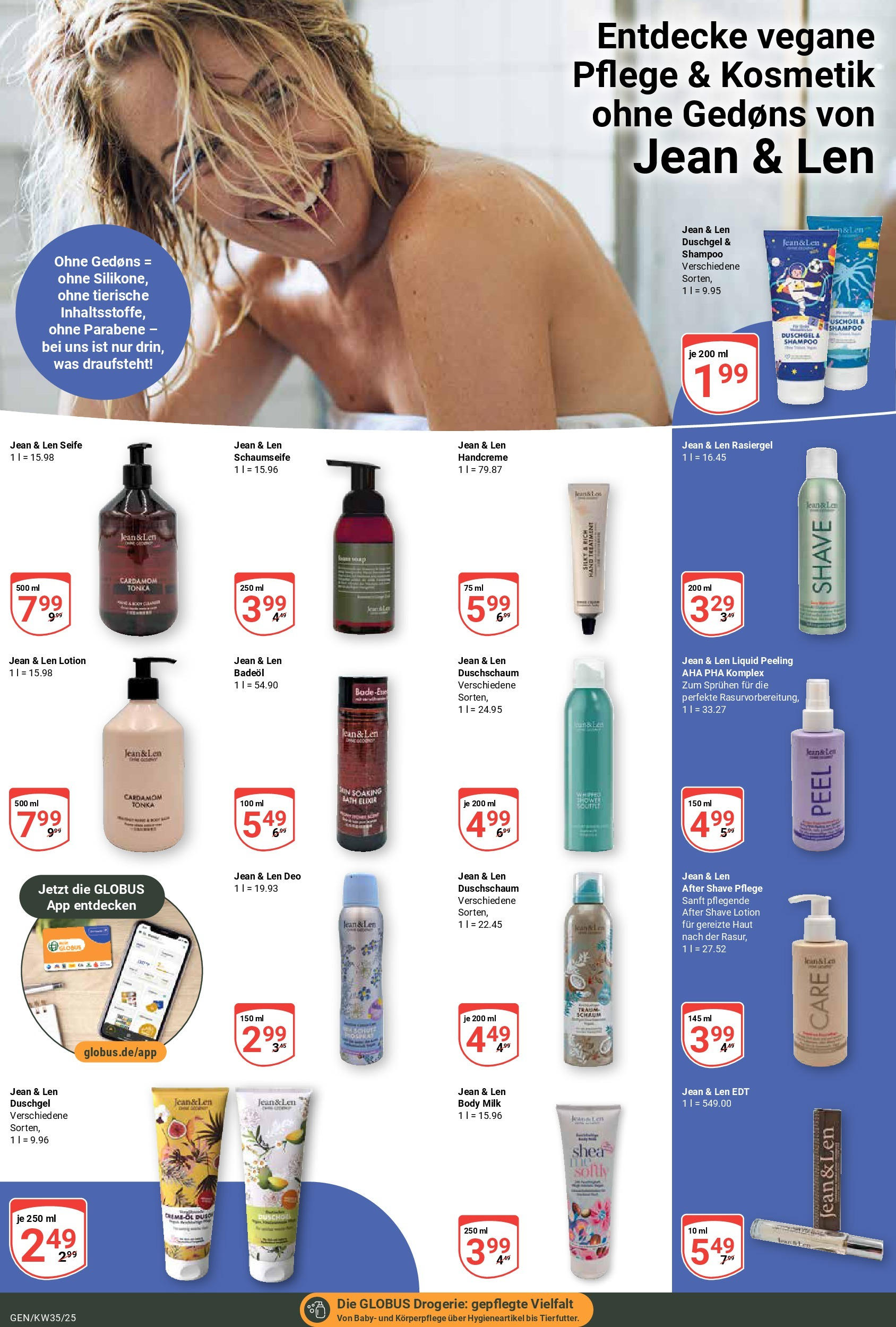 Globus prospekt Gensingen (ab 24.08.2025) » Angebote ab Montag | Seite: 19 | Produkte: Shampoo, Peeling, Handcreme, Seife Globus prospekt Gensingen (ab 24.08.2025) » Angebote online | Seite: 19 | Produkte: Shampoo, Peeling, Handcreme, Seife