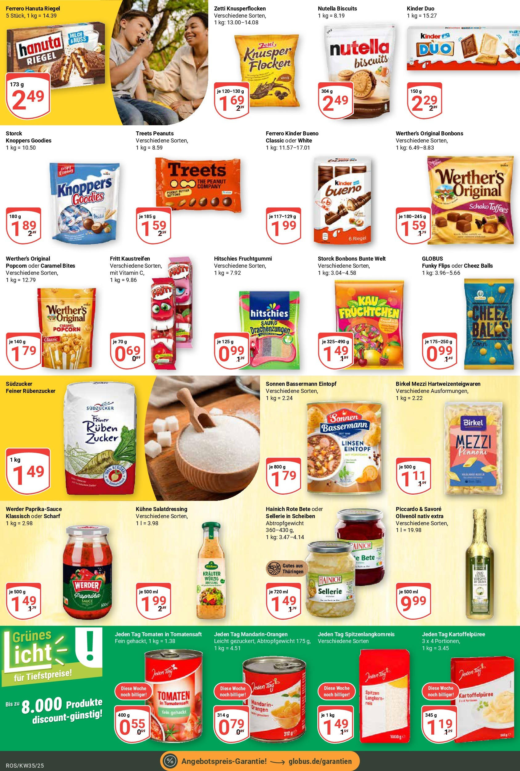 Globus prospekt Lambrechtshagen (ab 24.08.2025) » Angebote ab Montag | Seite: 14 | Produkte: Butter, Olivenol, Nutella, Paprika Globus prospekt Lambrechtshagen (ab 24.08.2025) » Angebote online | Seite: 14 | Produkte: Butter, Olivenol, Nutella, Paprika