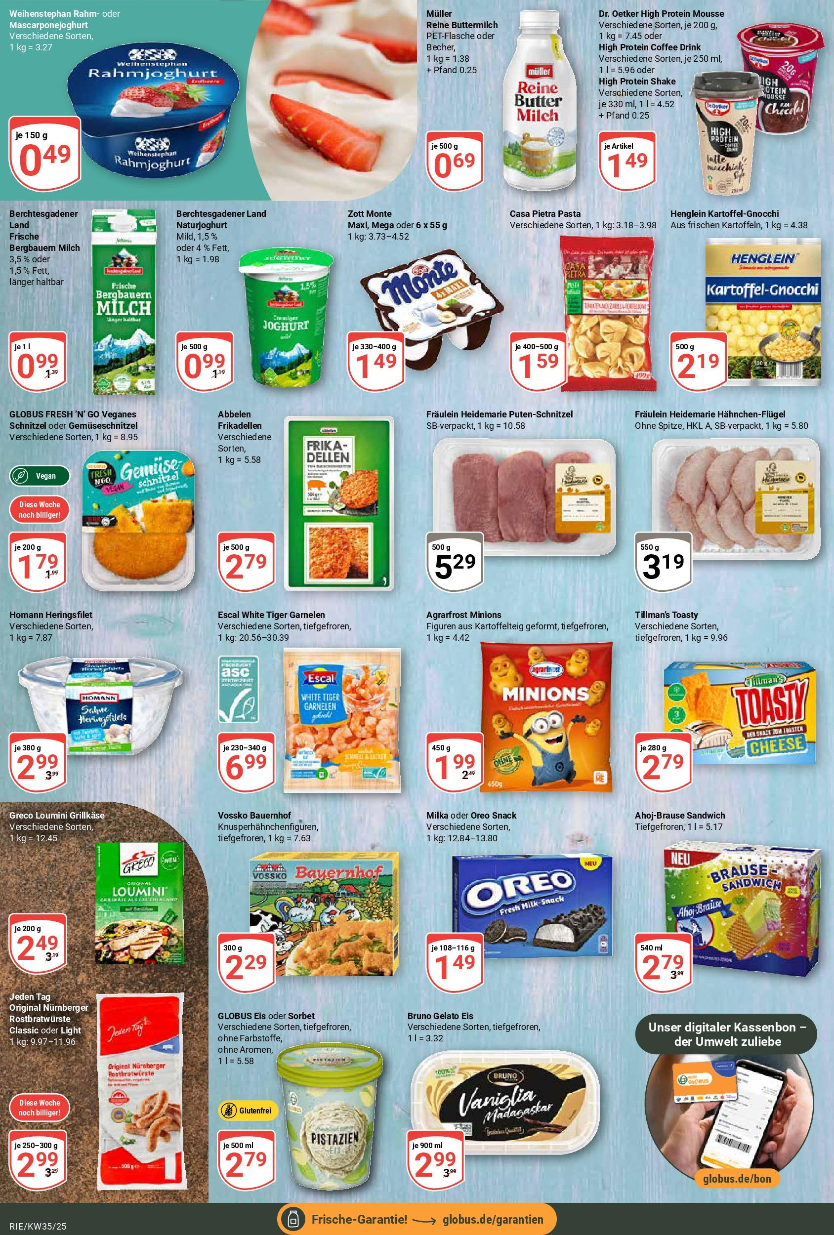 Globus prospekt Bochum-Riemke (ab 24.08.2025) » Angebote ab Montag | Seite: 8 | Produkte: Buttermilch, Garnelen, Tiger garnelen, Eis Globus prospekt Bochum-Riemke (ab 24.08.2025) » Angebote online | Seite: 8 | Produkte: Buttermilch, Garnelen, Tiger garnelen, Eis