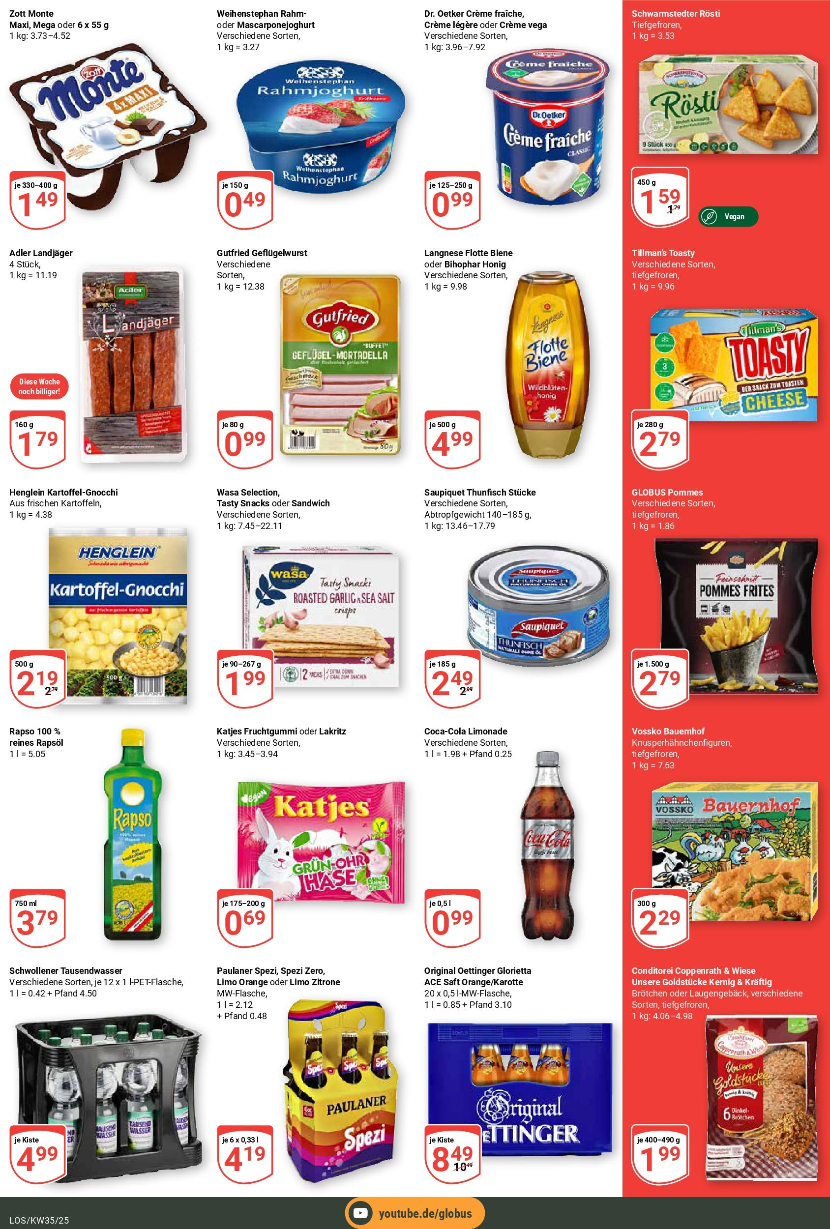 Globus prospekt Losheim Am See (ab 24.08.2025) » Angebote ab Montag | Seite: 8 | Produkte: Cola, Pommes, Katjes, Paulaner Globus prospekt Losheim Am See (ab 24.08.2025) » Angebote online | Seite: 8 | Produkte: Cola, Pommes, Katjes, Paulaner