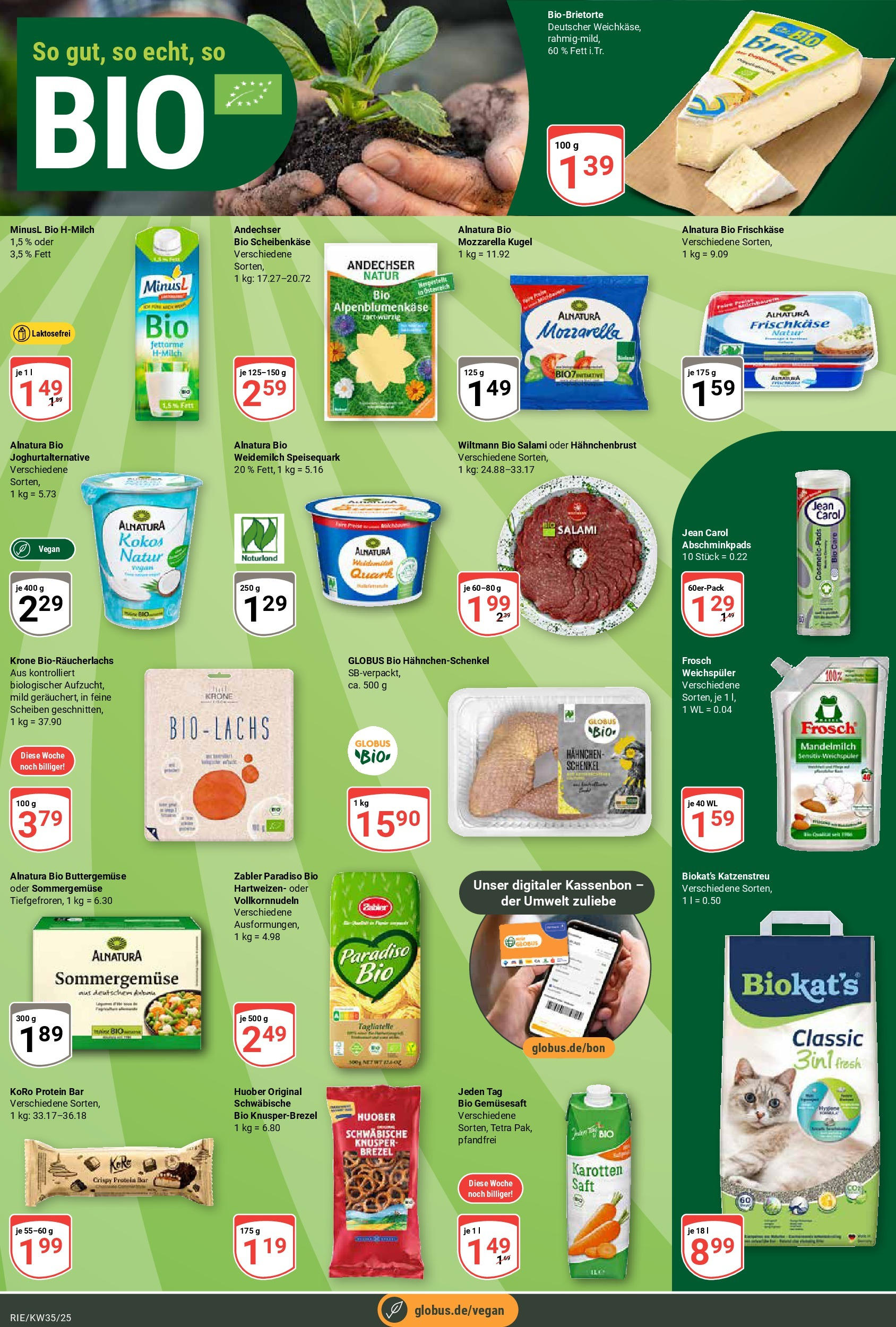Globus prospekt Bochum-Riemke (ab 24.08.2025) » Angebote ab Montag | Seite: 10 | Produkte: Lachs, Salami, Saft, Speisequark Globus prospekt Bochum-Riemke (ab 24.08.2025) » Angebote online | Seite: 10 | Produkte: Lachs, Salami, Saft, Speisequark
