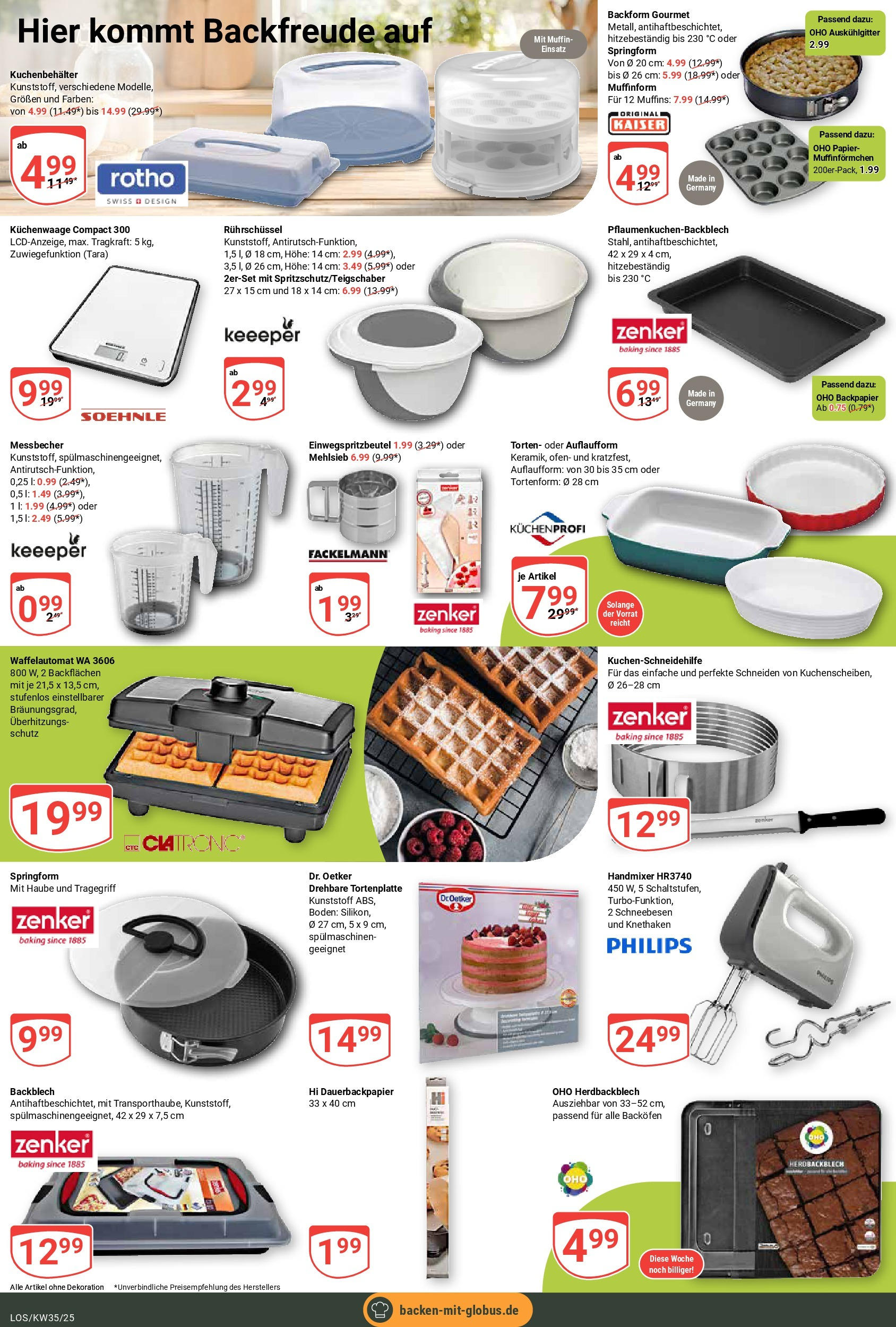 Globus prospekt Losheim Am See (ab 24.08.2025) » Angebote ab Montag | Seite: 21 | Produkte: Philips, Ofen, Handmixer, Backofen Globus prospekt Losheim Am See (ab 24.08.2025) » Angebote online | Seite: 21 | Produkte: Philips, Ofen, Handmixer, Backofen