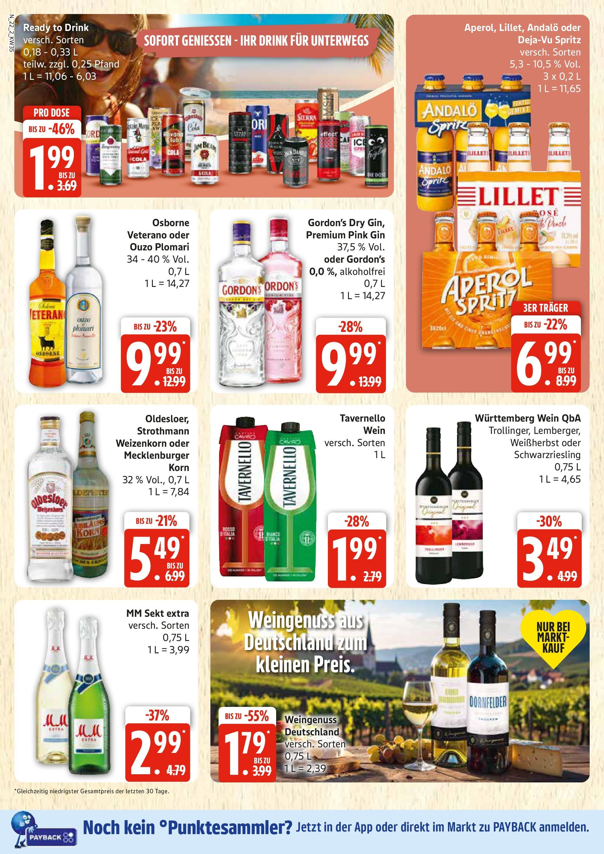 Edeka prospekt Rostock	 (ab 24.08.2025) » Angebote Online | Seite: 22 | Produkte: Jim beam, Sprite, Gin, Ouzo plomari