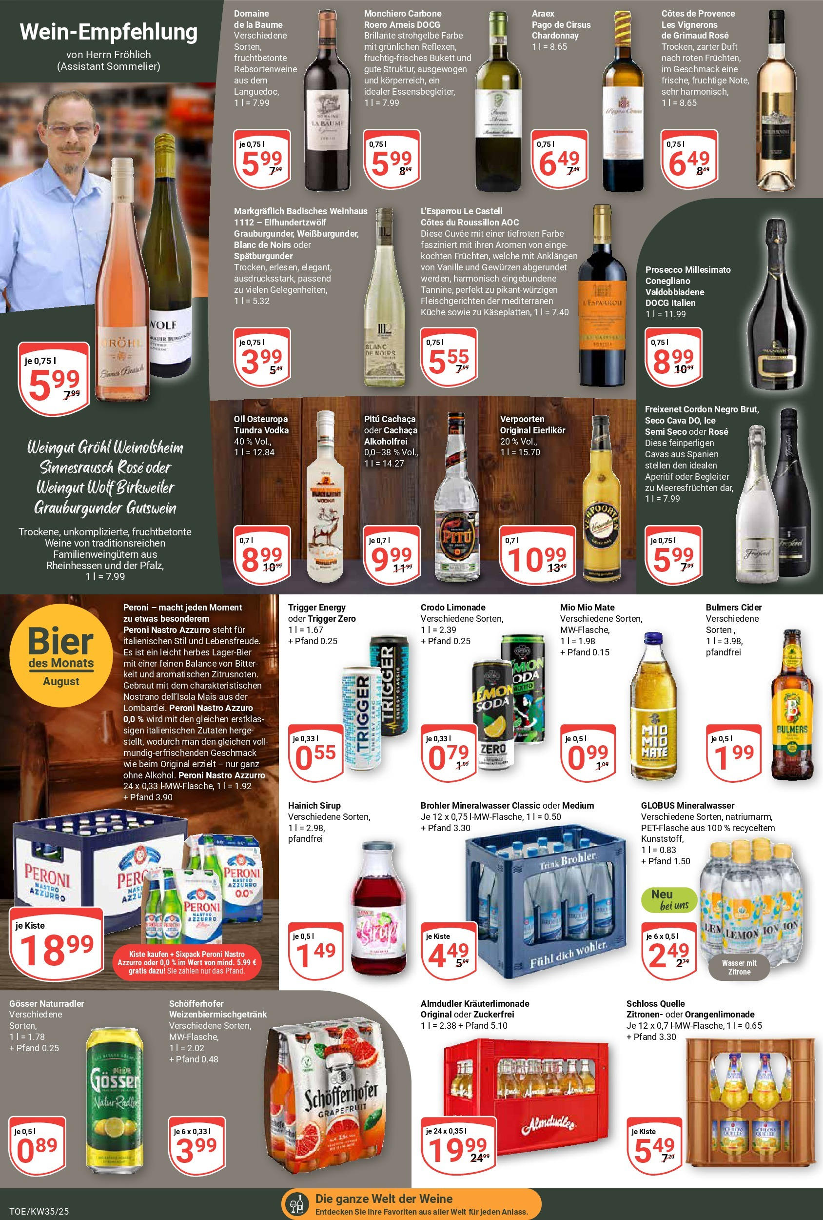 Globus prospekt Tönisvorst (ab 24.08.2025) » Angebote ab Montag | Seite: 17 | Produkte: Freixenet, Bier, Duft, Grapefruit Globus prospekt Tönisvorst (ab 24.08.2025) » Angebote online | Seite: 17 | Produkte: Freixenet, Bier, Duft, Grapefruit