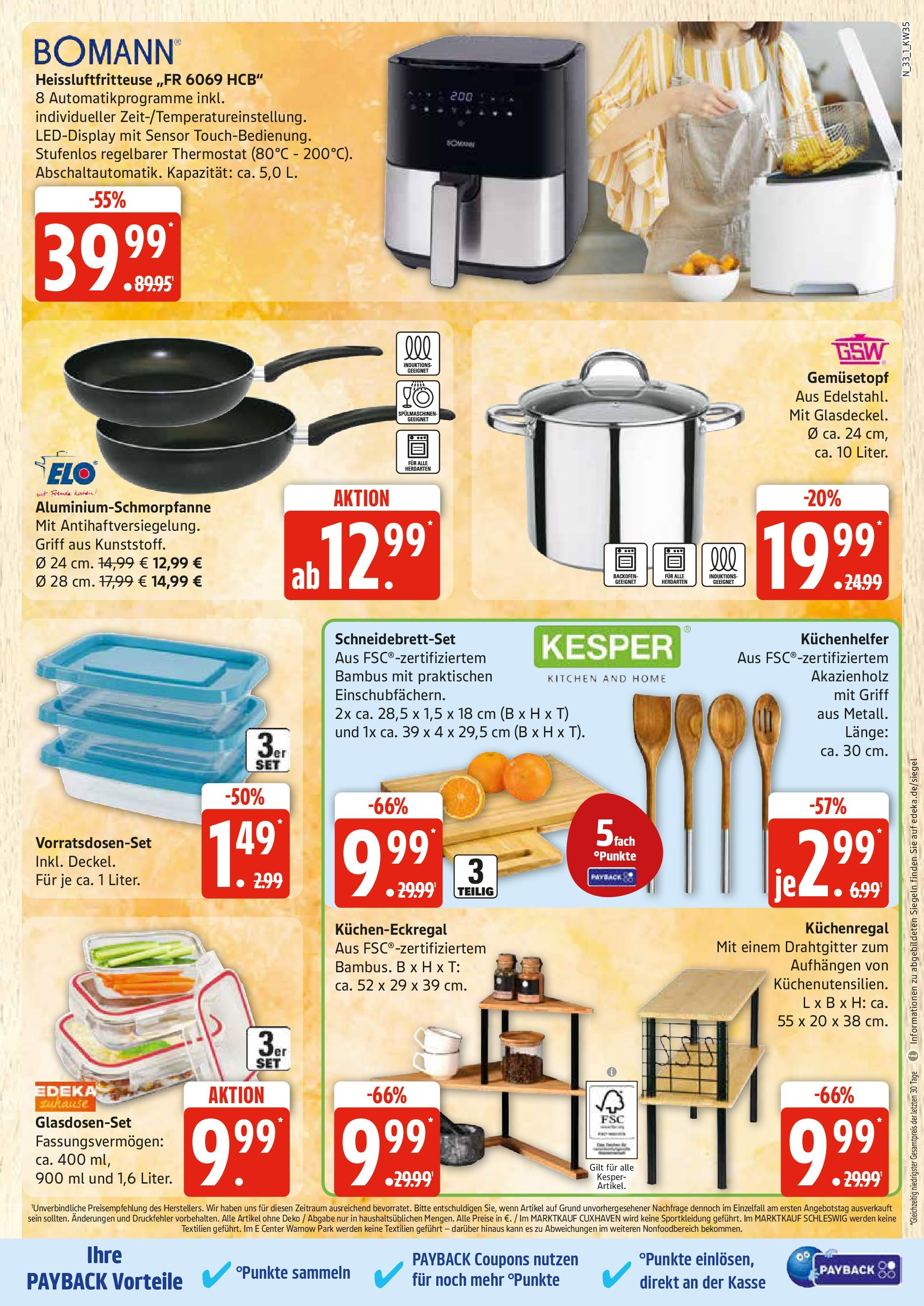 Edeka prospekt Rostock	 (ab 24.08.2025) » Angebote Online | Seite: 33 | Produkte: Heißluftfritteuse