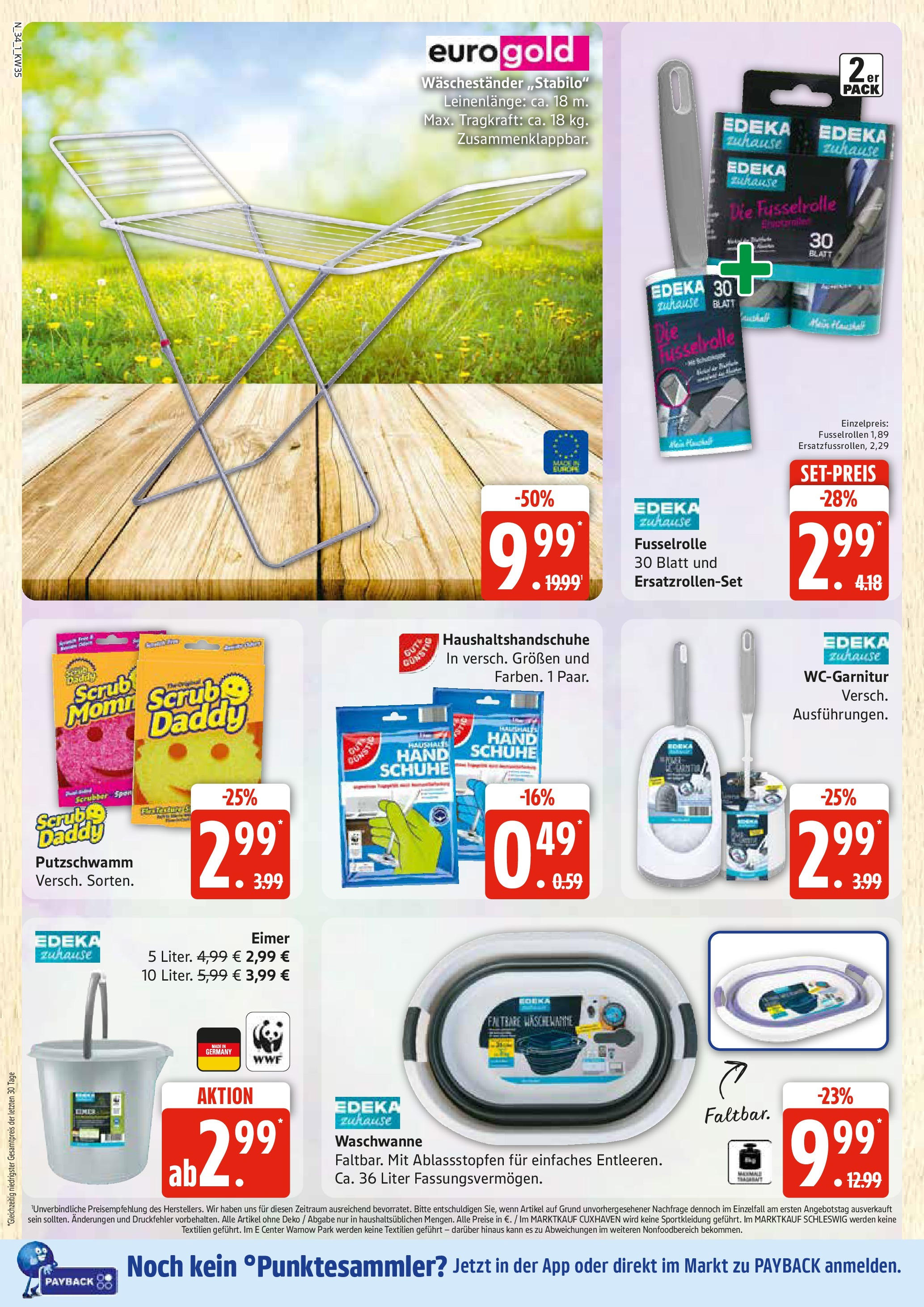 Edeka prospekt Rostock	 (ab 24.08.2025) » Angebote Online | Seite: 34 | Produkte: Waschestander