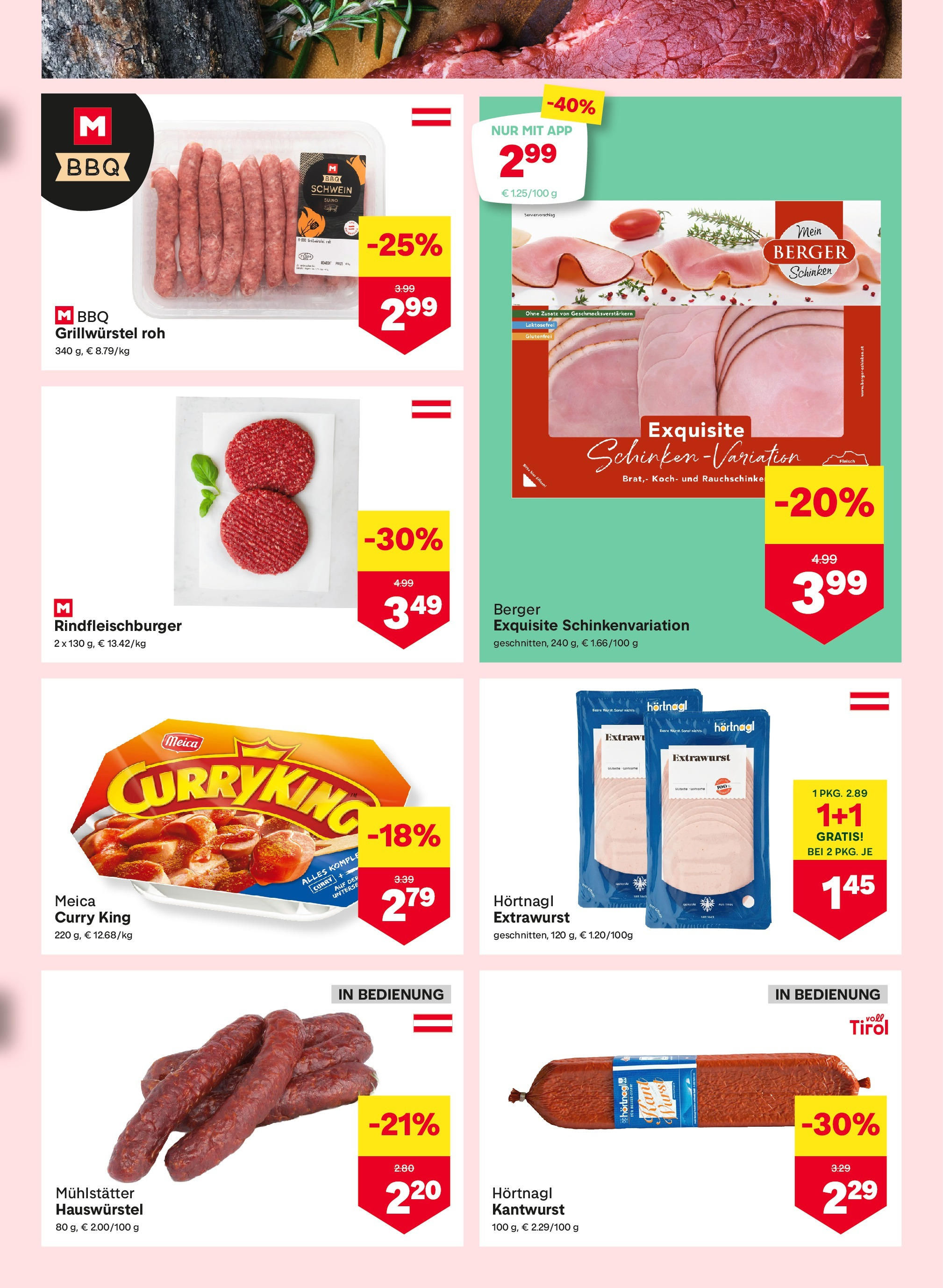 MPREIS Saalbach von 28.08.2025 - Aktuelle Angebote | Seite: 3 | Produkte: Wurst, Schinken