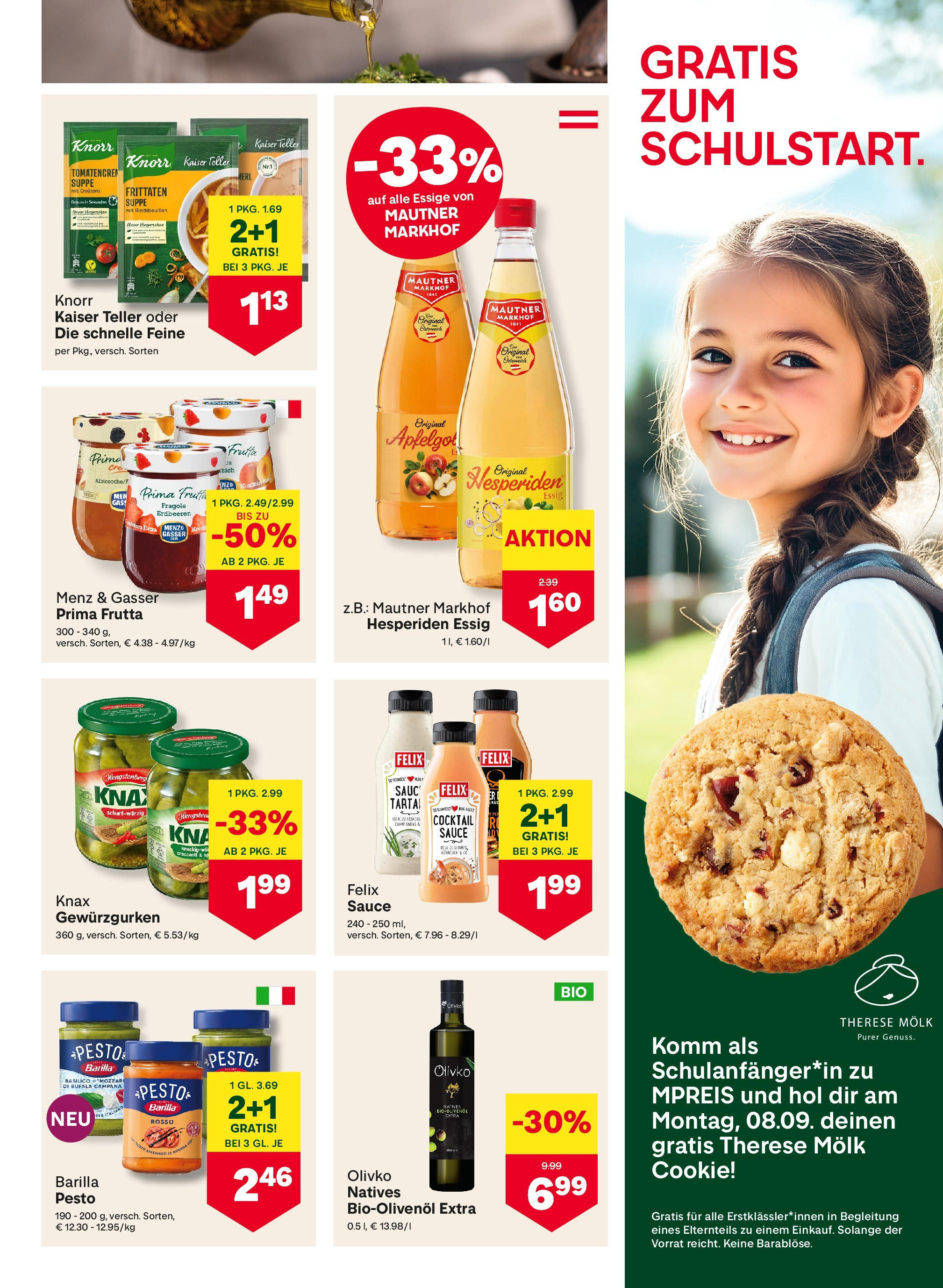 MPREIS Saalbach von 28.08.2025 - Aktuelle Angebote | Seite: 9 | Produkte: Erdbeeren