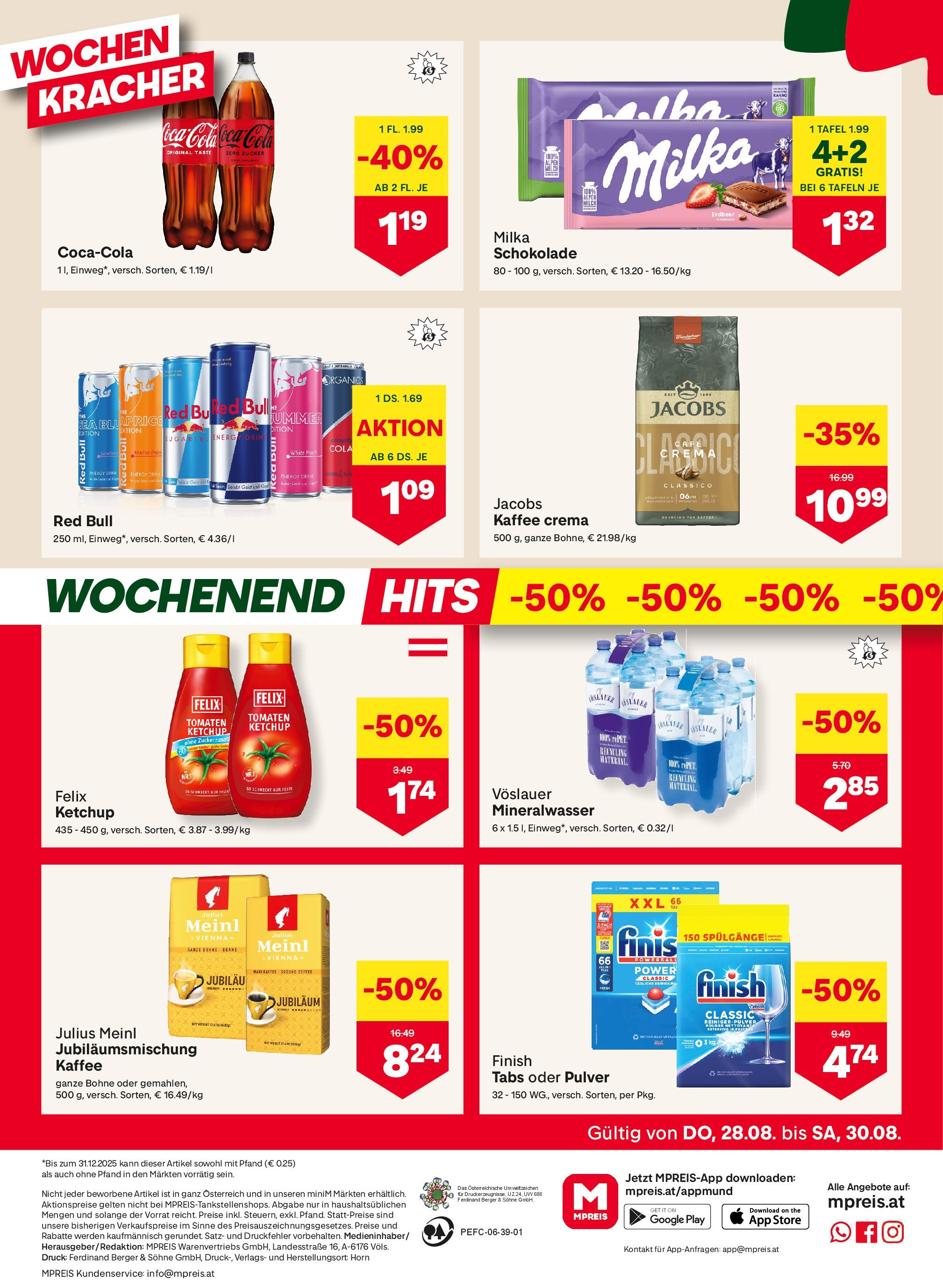 MPREIS Saalbach von 28.08.2025 - Aktuelle Angebote | Seite: 12 | Produkte: Ketchup, Zucker, Drucker, Tomaten