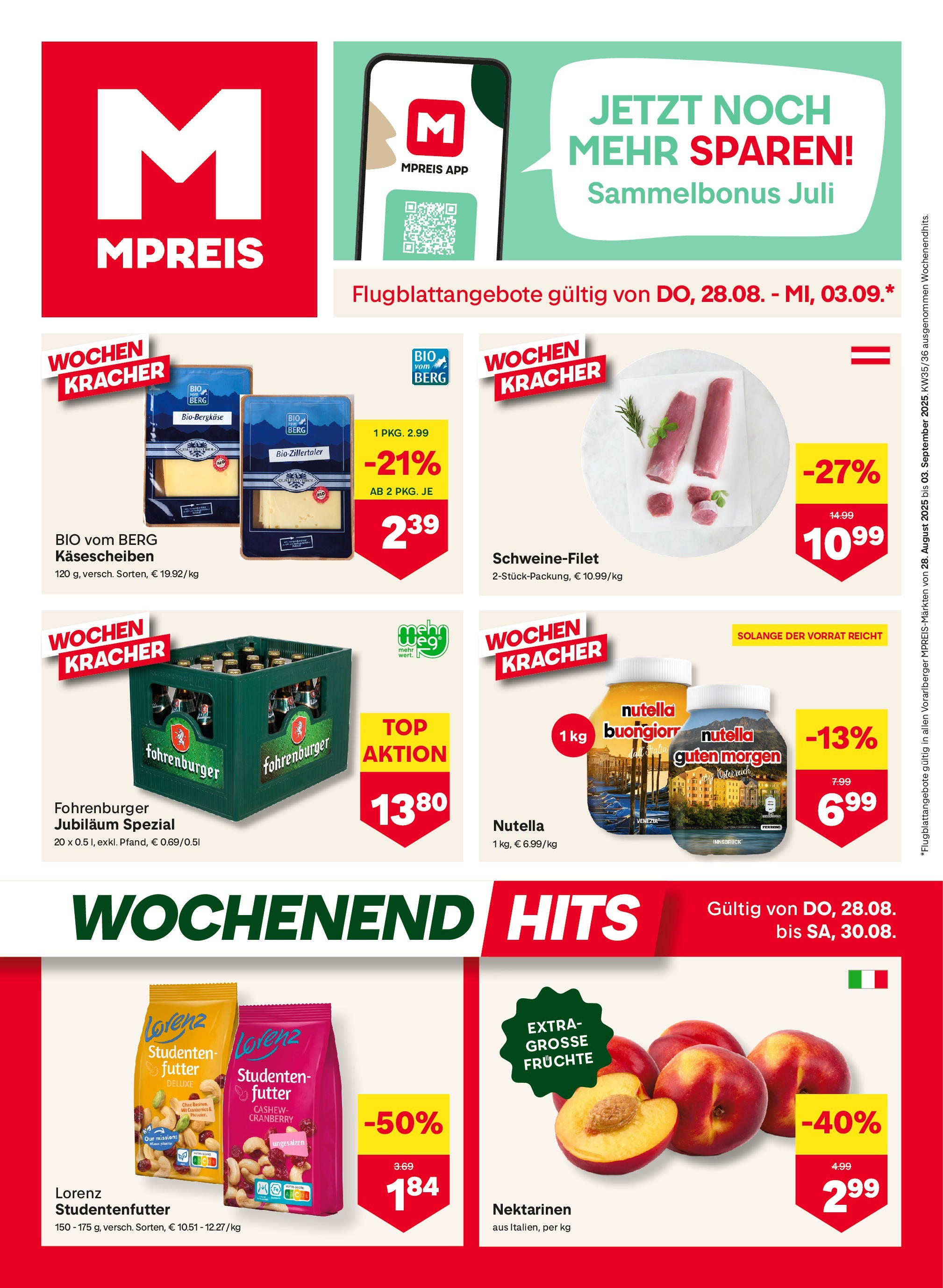  MPREIS St.Gallenkirch ab (28.08.2025 - 03.09.2025) - Seite 1