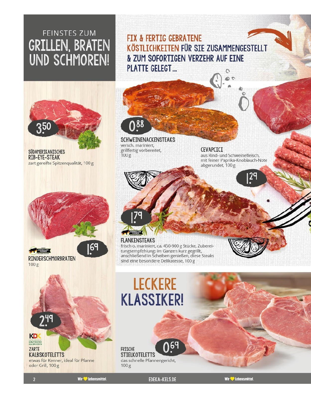 Edeka prospekt Ratingen-Hösel (ab 24.08.2025) » Angebote Online | Seite: 2 | Produkte: Cevapcici, Steak, Fleisch Edeka prospekt Ratingen-Hösel (ab 24.08.2025) » Angebote Online | Seite: 2 | Produkte: Cevapcici, Steak, Fleisch
