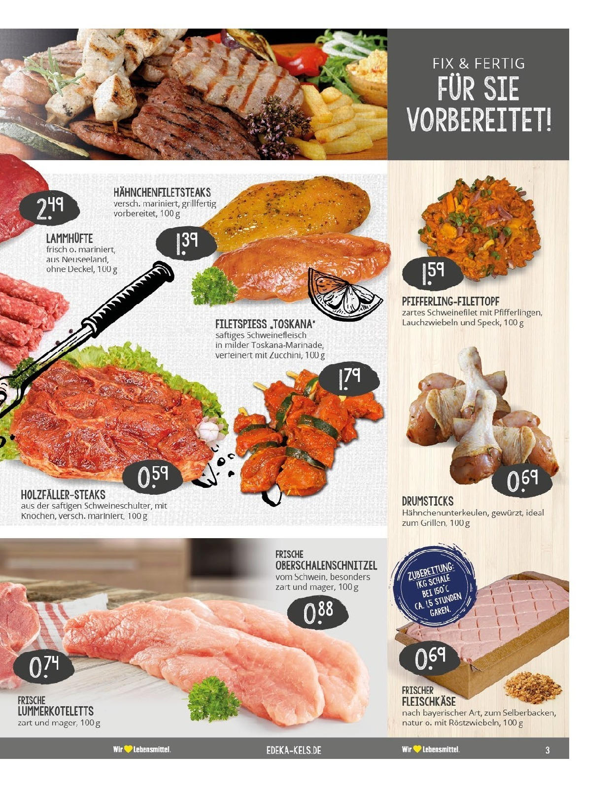 Edeka prospekt Ratingen-Hösel (ab 24.08.2025) » Angebote Online | Seite: 3 | Produkte: Schweinefilet, Schweinefleisch, Steak Edeka prospekt Ratingen-Hösel (ab 24.08.2025) » Angebote Online | Seite: 3 | Produkte: Schweinefilet, Schweinefleisch, Steak