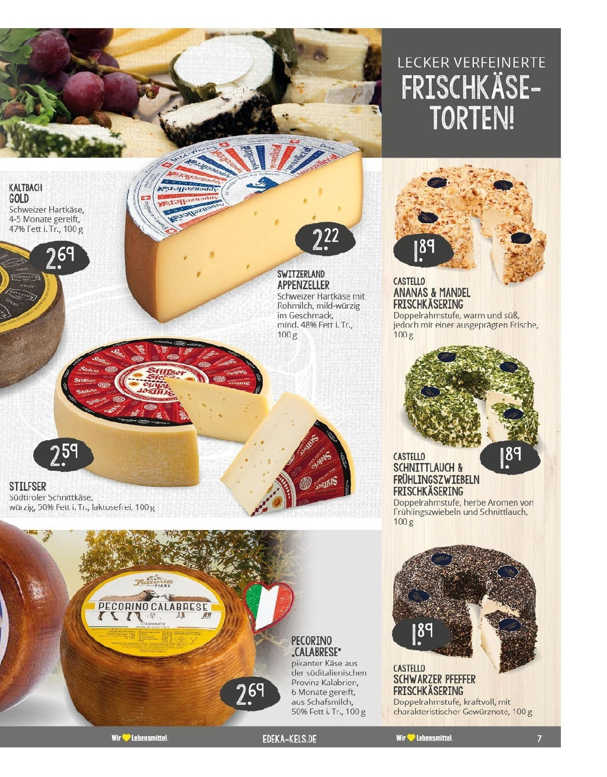 Edeka prospekt Ratingen-Hösel (ab 24.08.2025) » Angebote Online | Seite: 7 | Produkte: Käse, Ananas, Pfeffer, Frischkase Edeka prospekt Ratingen-Hösel (ab 24.08.2025) » Angebote Online | Seite: 7 | Produkte: Käse, Ananas, Pfeffer, Frischkase