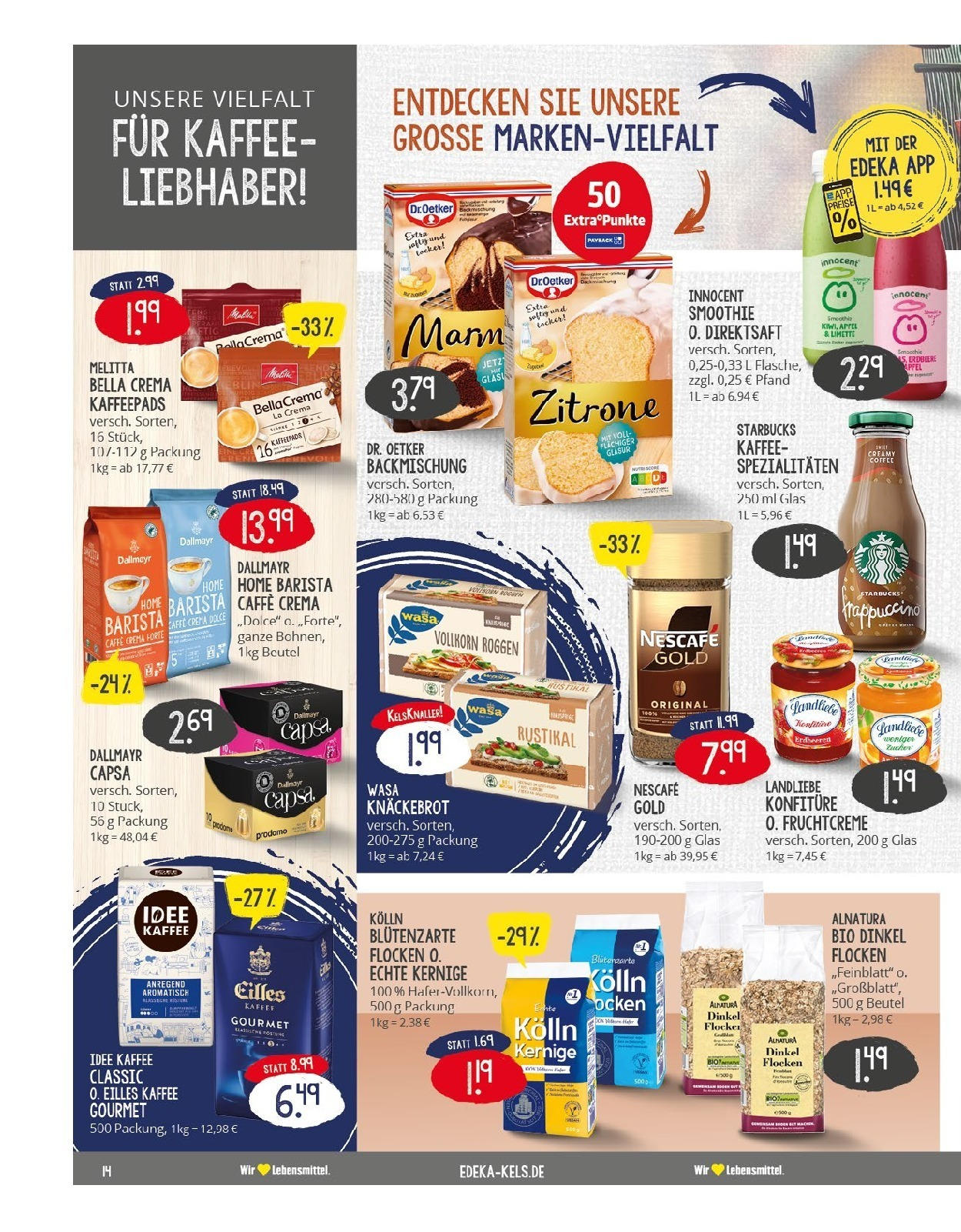 Edeka prospekt Ratingen-Hösel (ab 24.08.2025) » Angebote Online | Seite: 14 | Produkte: Melitta, Kolln, Limette, Wasa knackebrot Edeka prospekt Ratingen-Hösel (ab 24.08.2025) » Angebote Online | Seite: 14 | Produkte: Melitta, Kolln, Limette, Wasa knackebrot