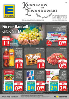 Edeka prospekt Langerwehe	 gültig ab dem 24.08.2025