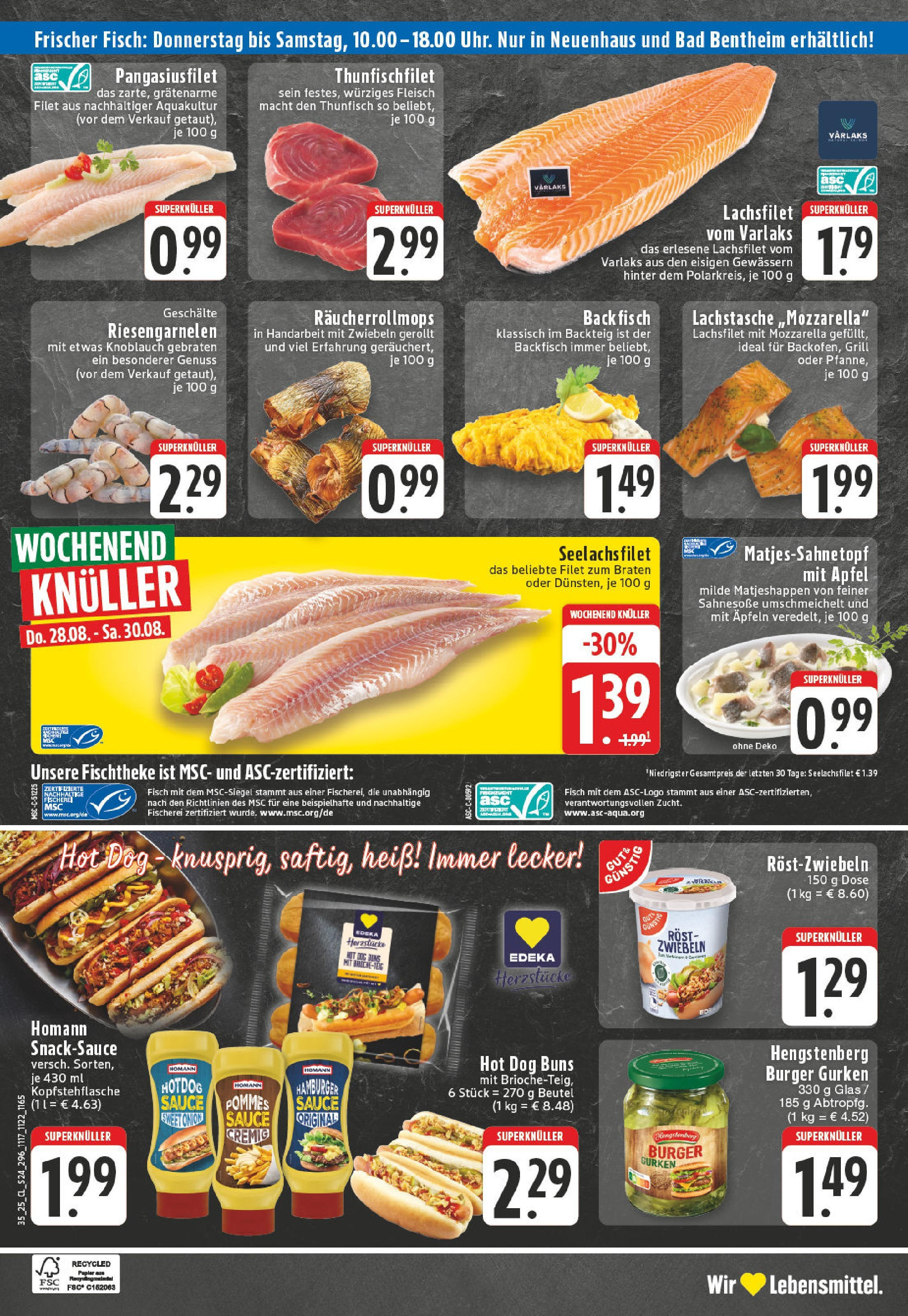 Edeka prospekt Ochtrup (ab 24.08.2025) » Angebote Online | Seite: 24 | Produkte: Thunfisch, Mozzarella, Burger, Gurken Edeka prospekt Ochtrup (ab 24.08.2025) » Angebote Online | Seite: 24 | Produkte: Thunfisch, Mozzarella, Burger, Gurken