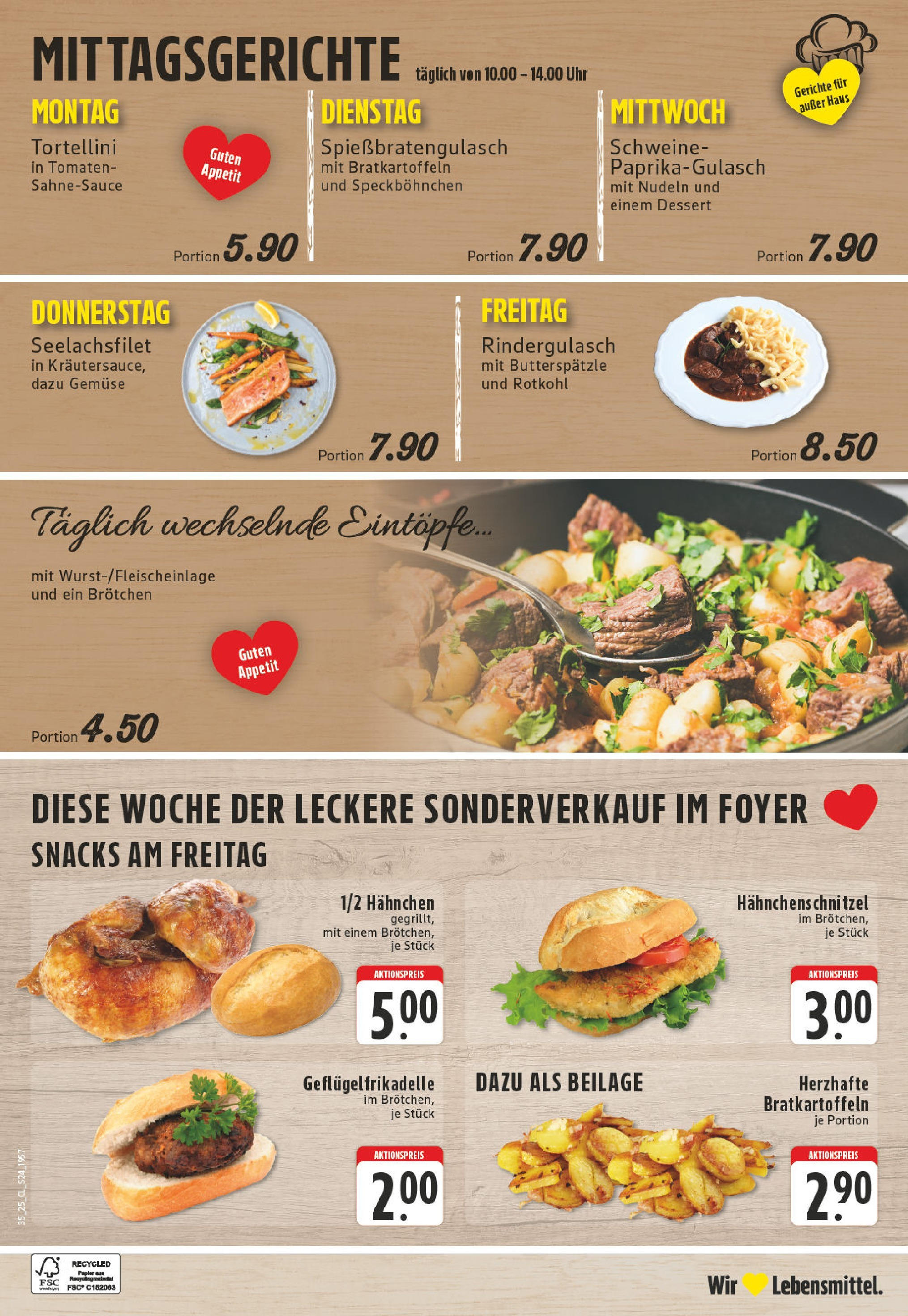 Edeka prospekt Leverkusen-Schlebusch (ab 24.08.2025) » Angebote Online | Seite: 24 | Produkte: Rindergulasch, Hahnchen, Rotkohl, Tomaten Edeka prospekt Leverkusen-Schlebusch (ab 24.08.2025) » Angebote Online | Seite: 24 | Produkte: Rindergulasch, Hahnchen, Rotkohl, Tomaten