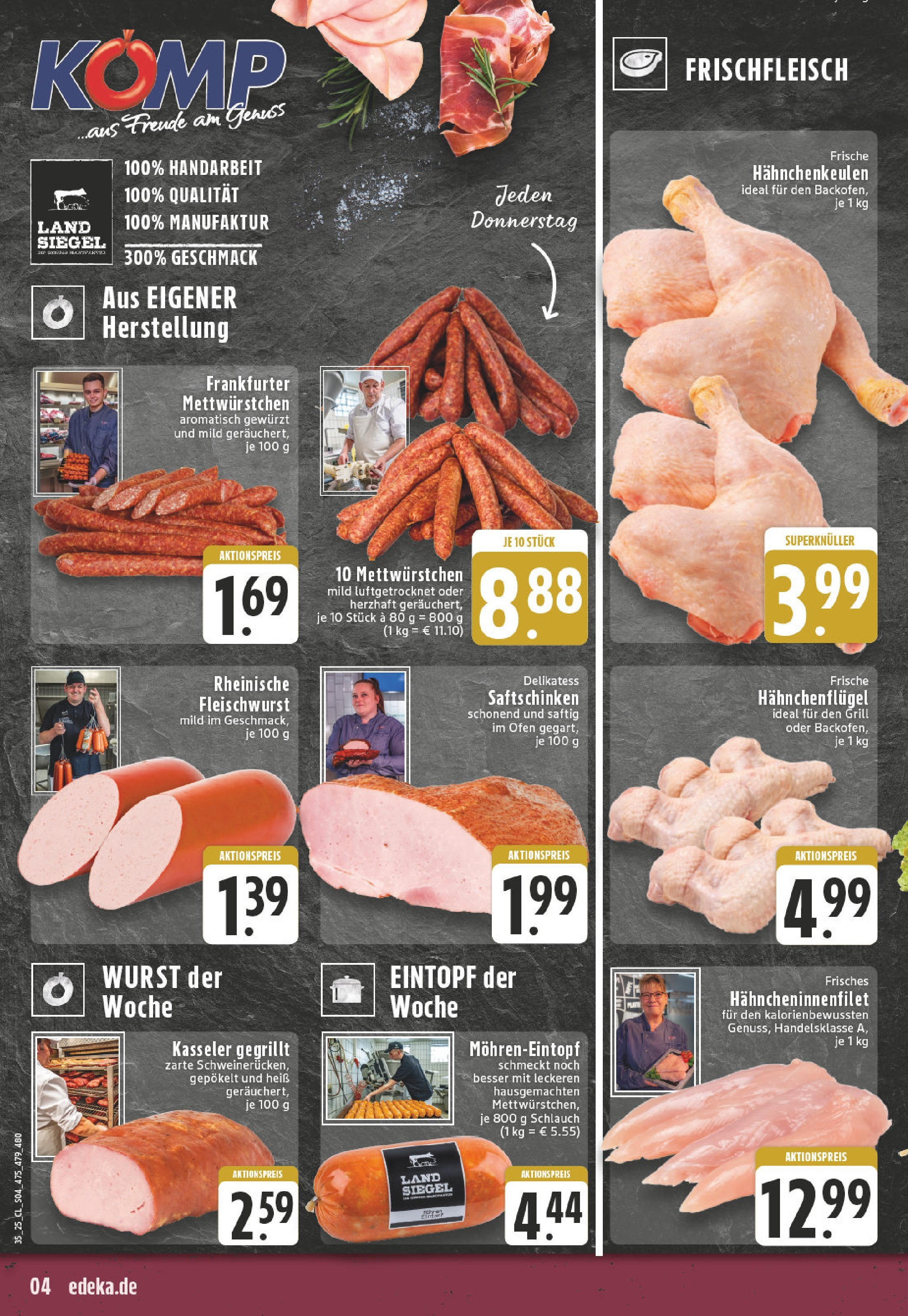 Edeka prospekt Wesel-Lackhausen (ab 24.08.2025) » Angebote Online | Seite: 4 | Produkte: Ofen, Grill, Wurst Edeka prospekt Wesel-Lackhausen (ab 24.08.2025) » Angebote Online | Seite: 4 | Produkte: Ofen, Grill, Wurst