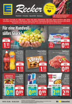 Edeka prospekt Beckum	 gültig ab dem 24.08.2025