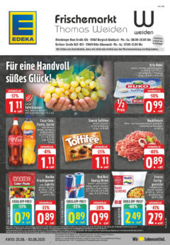 Edeka prospekt Bergisch Gladbach	 gültig ab dem 24.08.2025