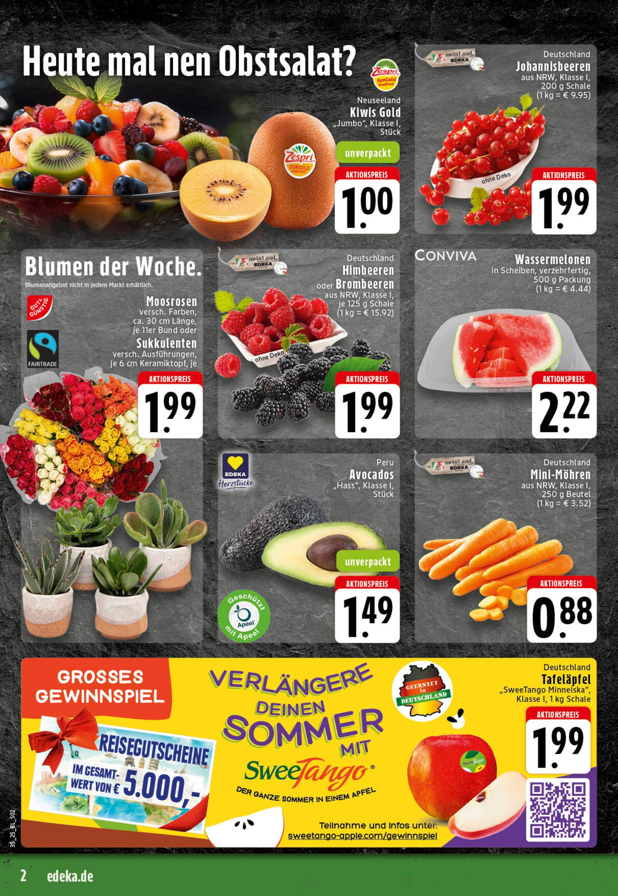 Edeka prospekt Essen (ab 25.08.2025) » Angebote Online | Seite: 2 | Produkte: Äpfel, Apple, Avocado, Kiwi Edeka prospekt Essen (ab 25.08.2025) » Angebote Online | Seite: 2 | Produkte: Äpfel, Apple, Avocado, Kiwi