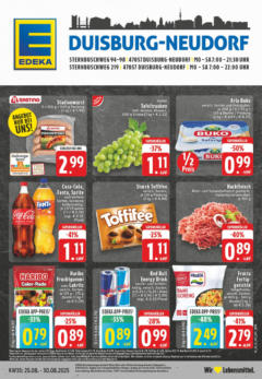 Edeka prospekt Duisburg	 gültig ab dem 24.08.2025