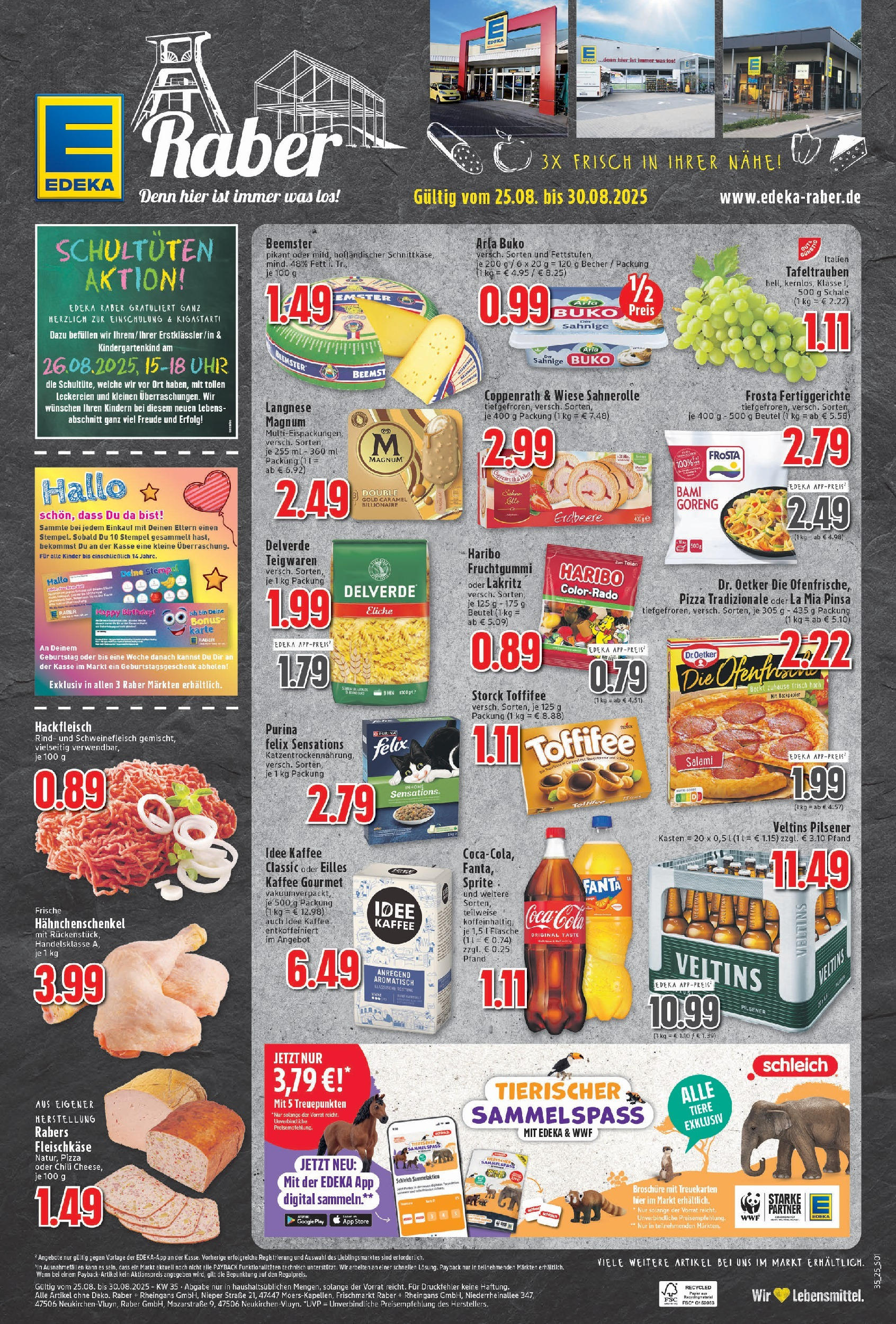 Edeka prospekt Neukirchen-Vluyn (ab 24.08.2025) » Angebote Online | Seite: 1 | Produkte: Langnese, Coca cola, Cola, Pasta Edeka prospekt Neukirchen-Vluyn (ab 24.08.2025) » Angebote Online | Seite: 1 | Produkte: Langnese, Coca cola, Cola, Pasta