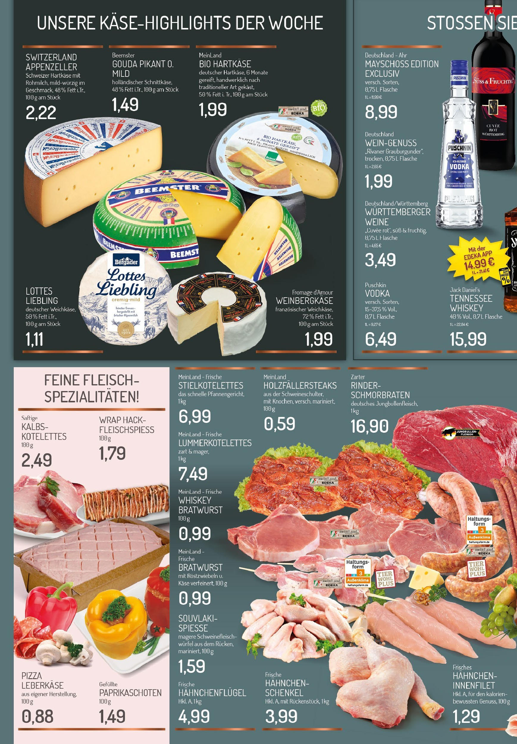 Edeka prospekt Essen-Haarzopf (ab 24.08.2025) » Angebote Online | Seite: 2 | Produkte: Gouda, Bratwurst, Fleisch, Whiskey Edeka prospekt Essen-Haarzopf (ab 24.08.2025) » Angebote Online | Seite: 2 | Produkte: Gouda, Bratwurst, Fleisch, Whiskey