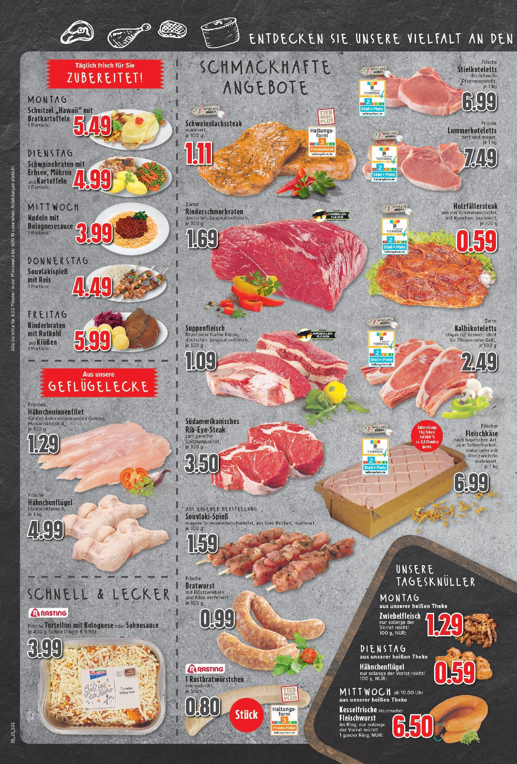 Edeka prospekt Neukirchen-Vluyn (ab 24.08.2025) » Angebote Online | Seite: 2 | Produkte: Rinderbraten, Theke, Bratwurst, Nudeln Edeka prospekt Neukirchen-Vluyn (ab 24.08.2025) » Angebote Online | Seite: 2 | Produkte: Rinderbraten, Theke, Bratwurst, Nudeln