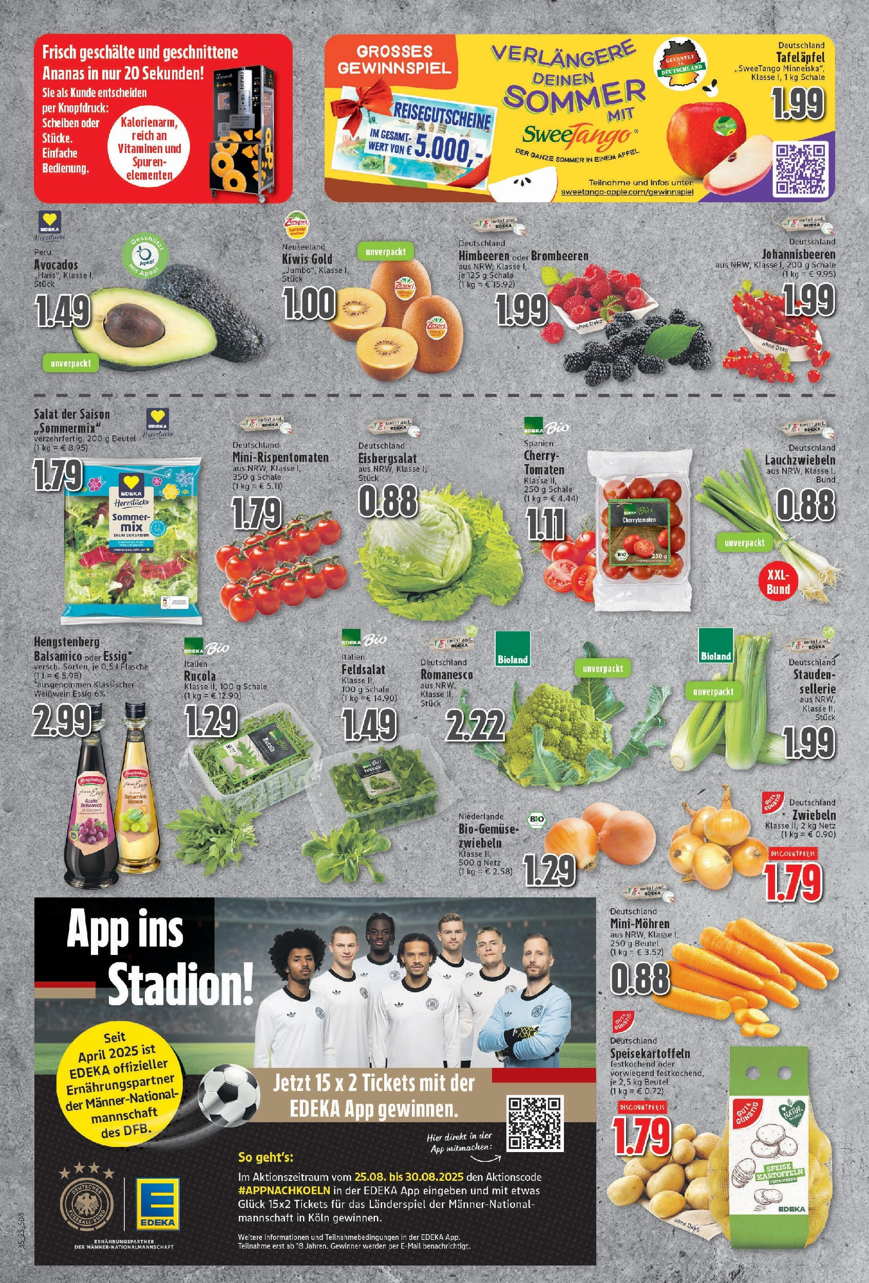 Edeka prospekt Neukirchen-Vluyn (ab 24.08.2025) » Angebote Online | Seite: 4 | Produkte: Himbeeren, Balsamico, Avocado, Kiwi Edeka prospekt Neukirchen-Vluyn (ab 24.08.2025) » Angebote Online | Seite: 4 | Produkte: Himbeeren, Balsamico, Avocado, Kiwi