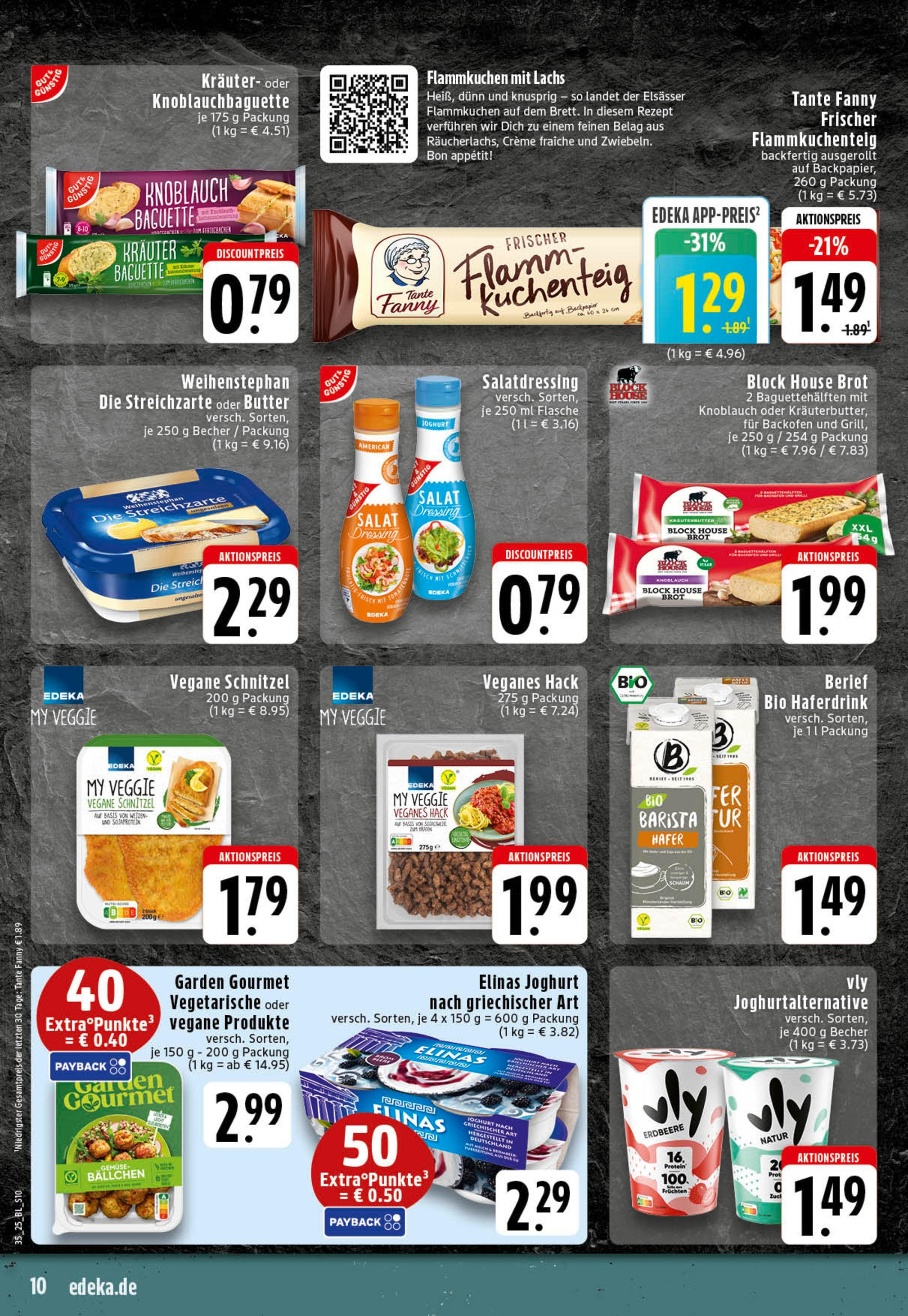 Edeka prospekt Essen (ab 25.08.2025) » Angebote Online | Seite: 10 | Produkte: Kräuterbutter, Schnitzel, Backofen, Brot Edeka prospekt Essen (ab 25.08.2025) » Angebote Online | Seite: 10 | Produkte: Kräuterbutter, Schnitzel, Backofen, Brot